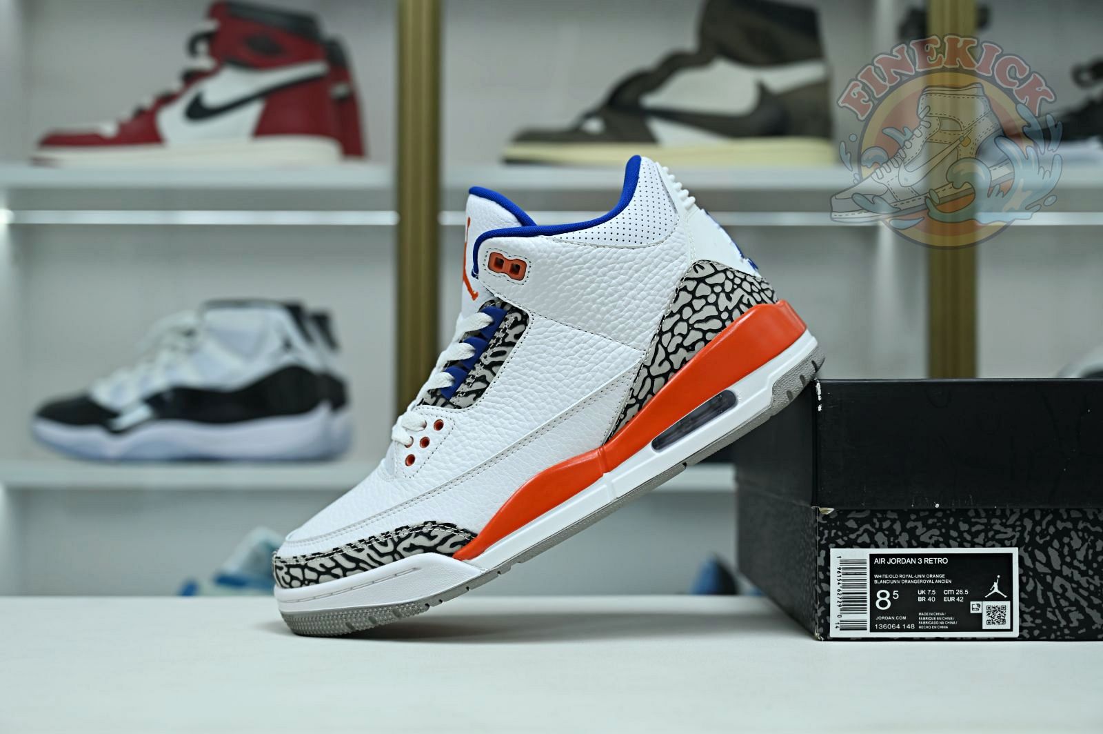 AIR JORDAN 3 RETRO 'KNICKS' - finekick.vip