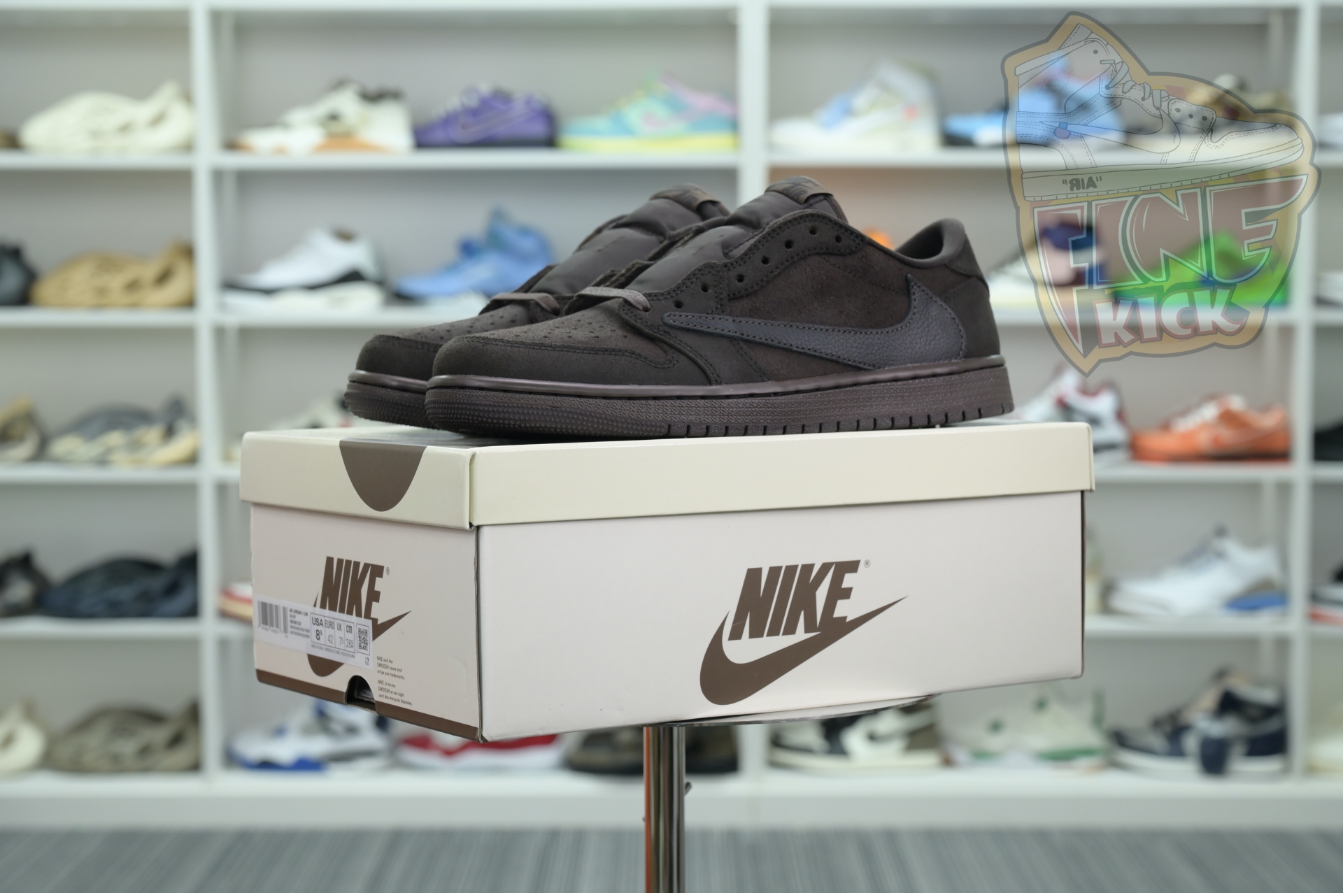 Travis Scott x Air Jordan 1 Low OG“Velvet Brown” - finekick.vip