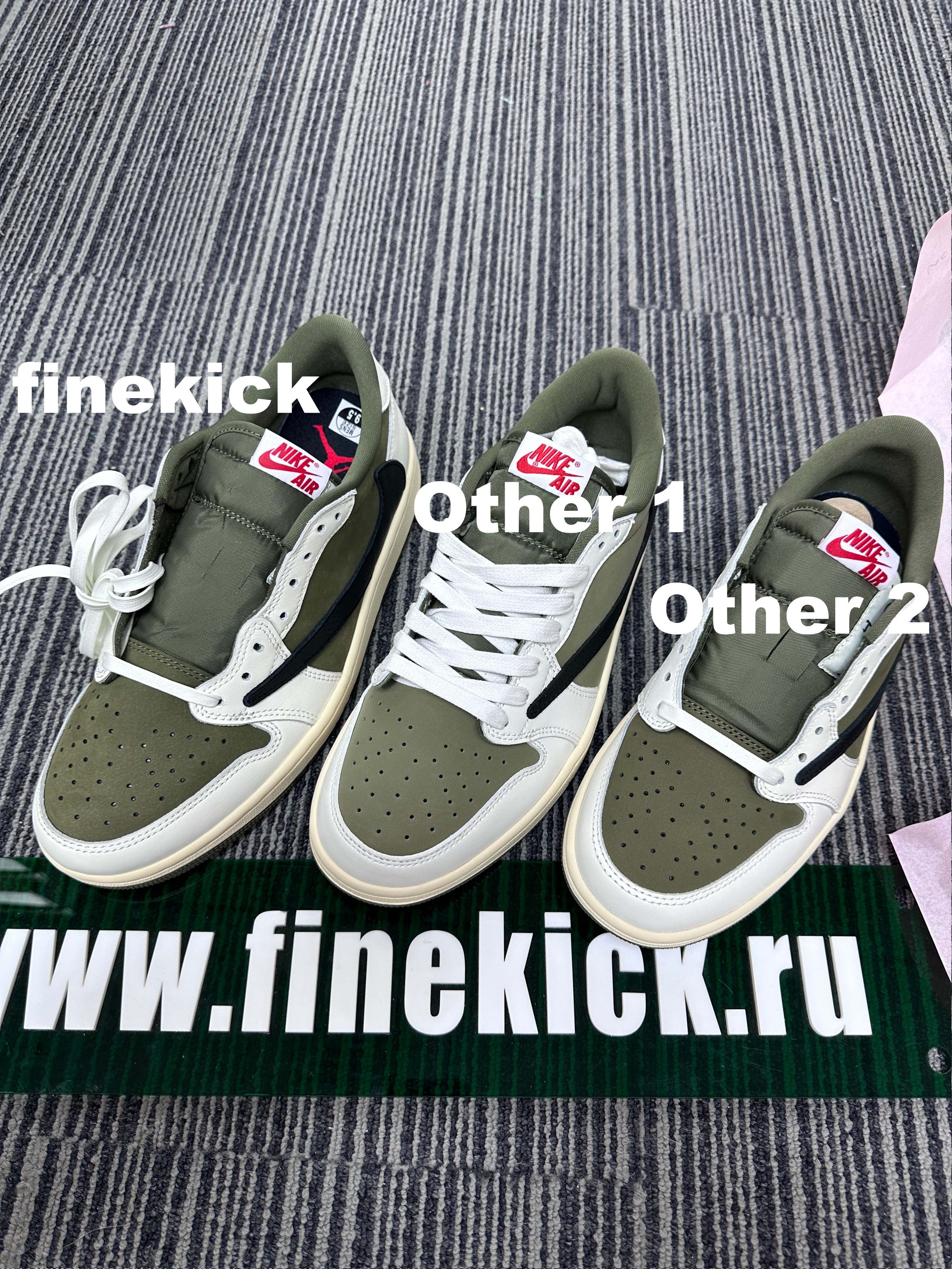 Travis Scott x Air Jordan 1 Low OG “Medium Olive” - finekick.vip