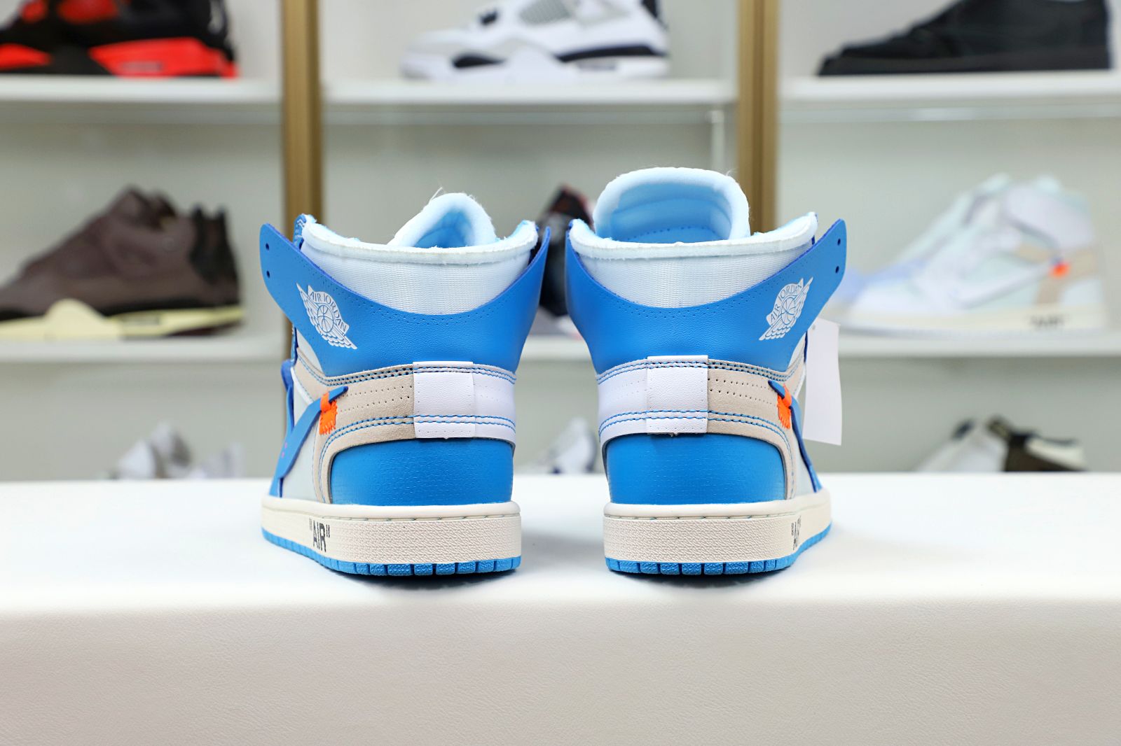 OFF-WHITE X AIR JORDAN 1 RETRO HIGH OG 'UNC' - finekick.vip