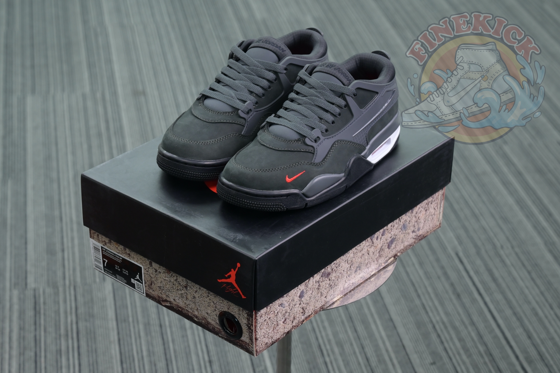 Nigel Sylvester x Air Jordan 4 RM SP “Anthracite” - finekick.vip