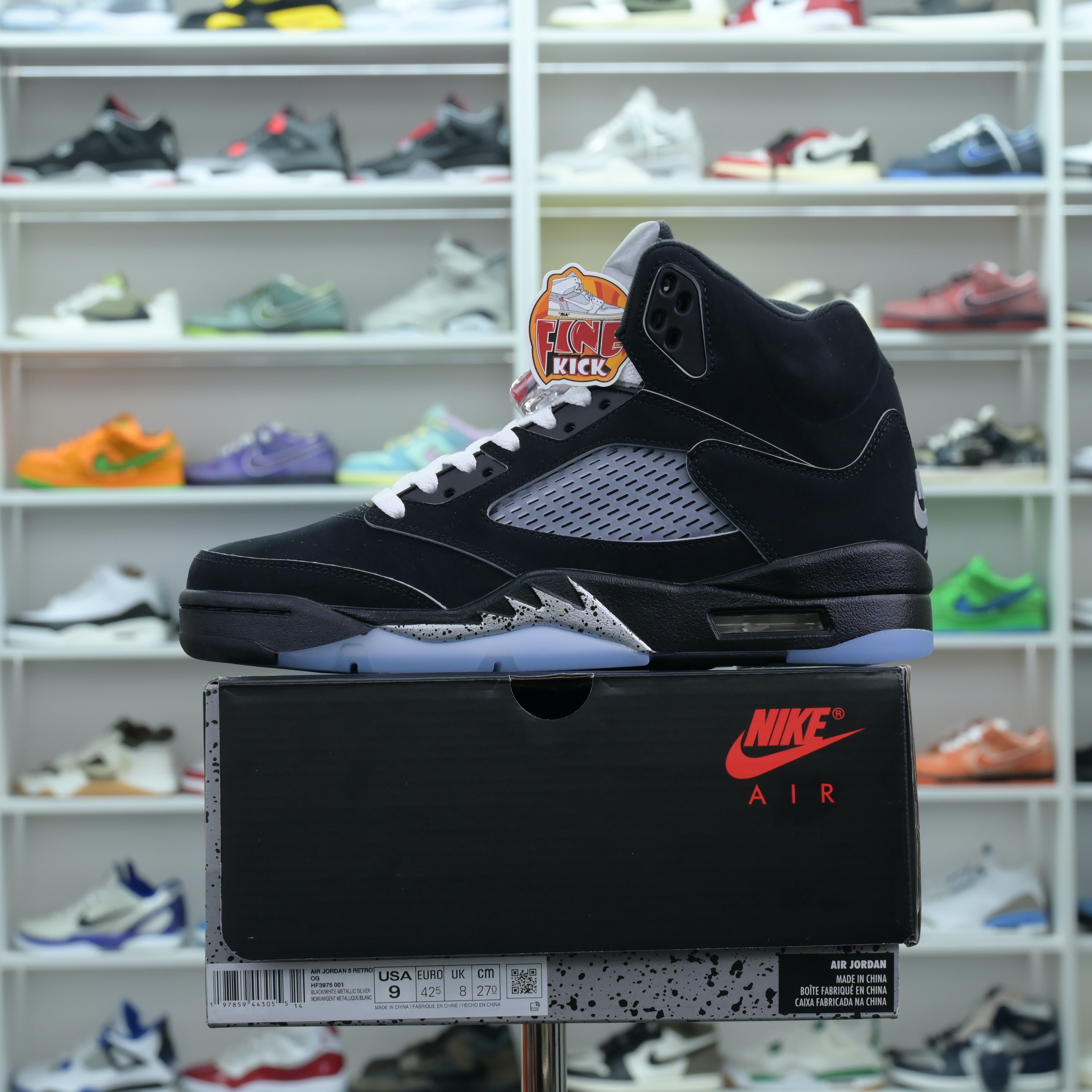 Air Jordan 5“BLACK METALLIC REIMAGINED” - finekick.vip