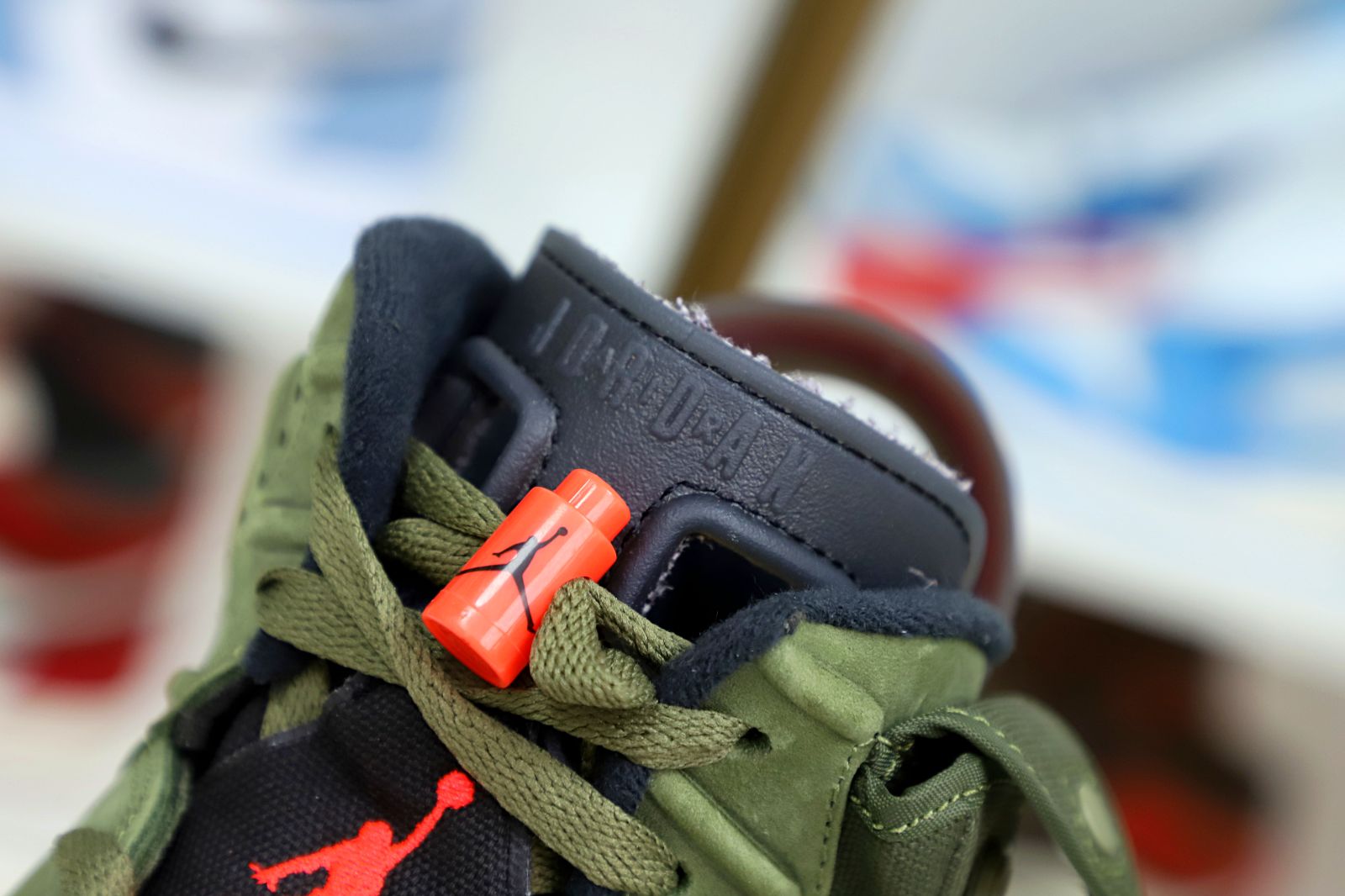 TRAVIS SCOTT X AIR JORDAN 6 RETRO 'OLIVE' - finekick.vip