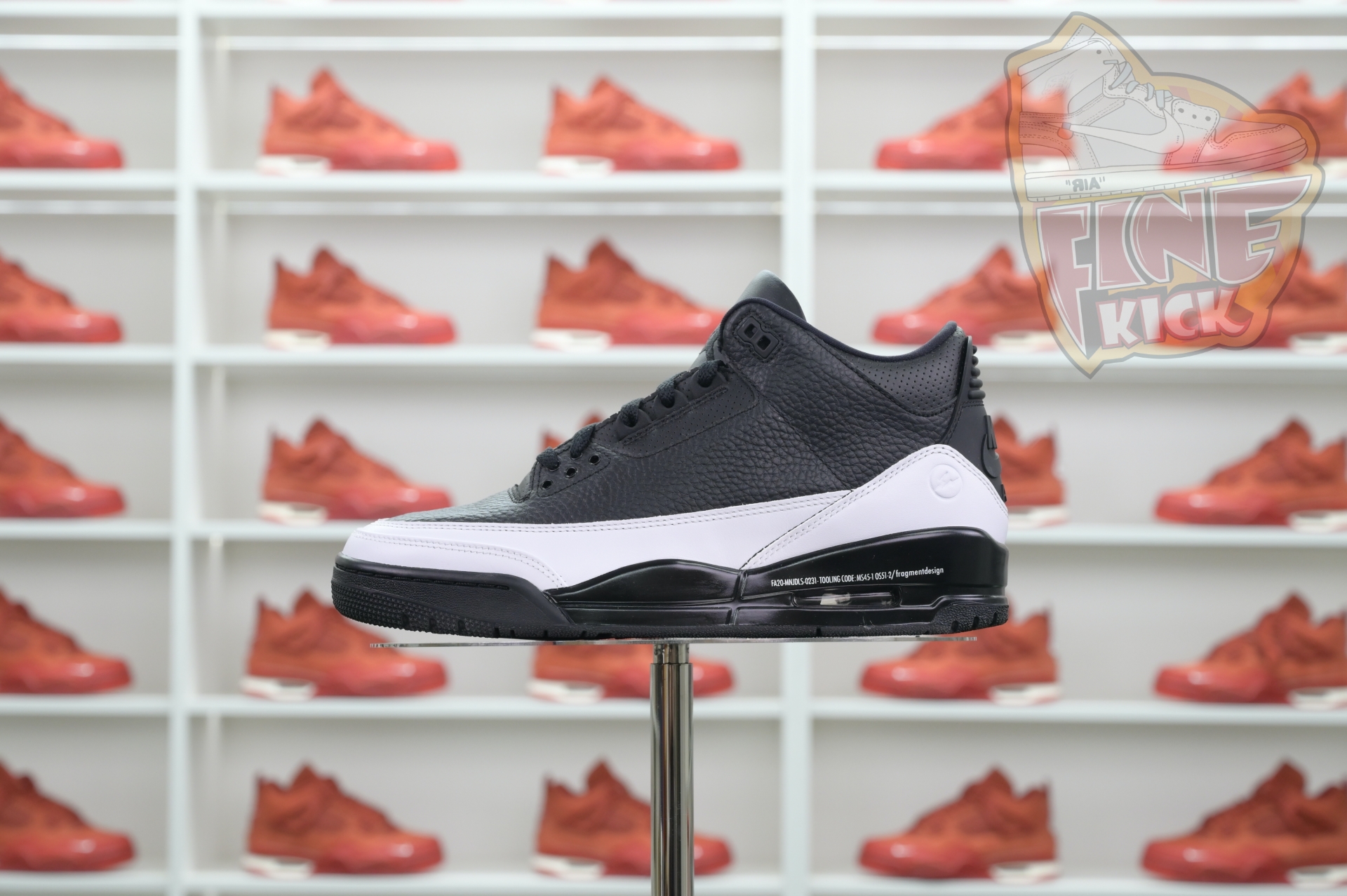 Fragment Design x Air Jordan 3“Black/ White”  DA3595-001 - finekick.vip