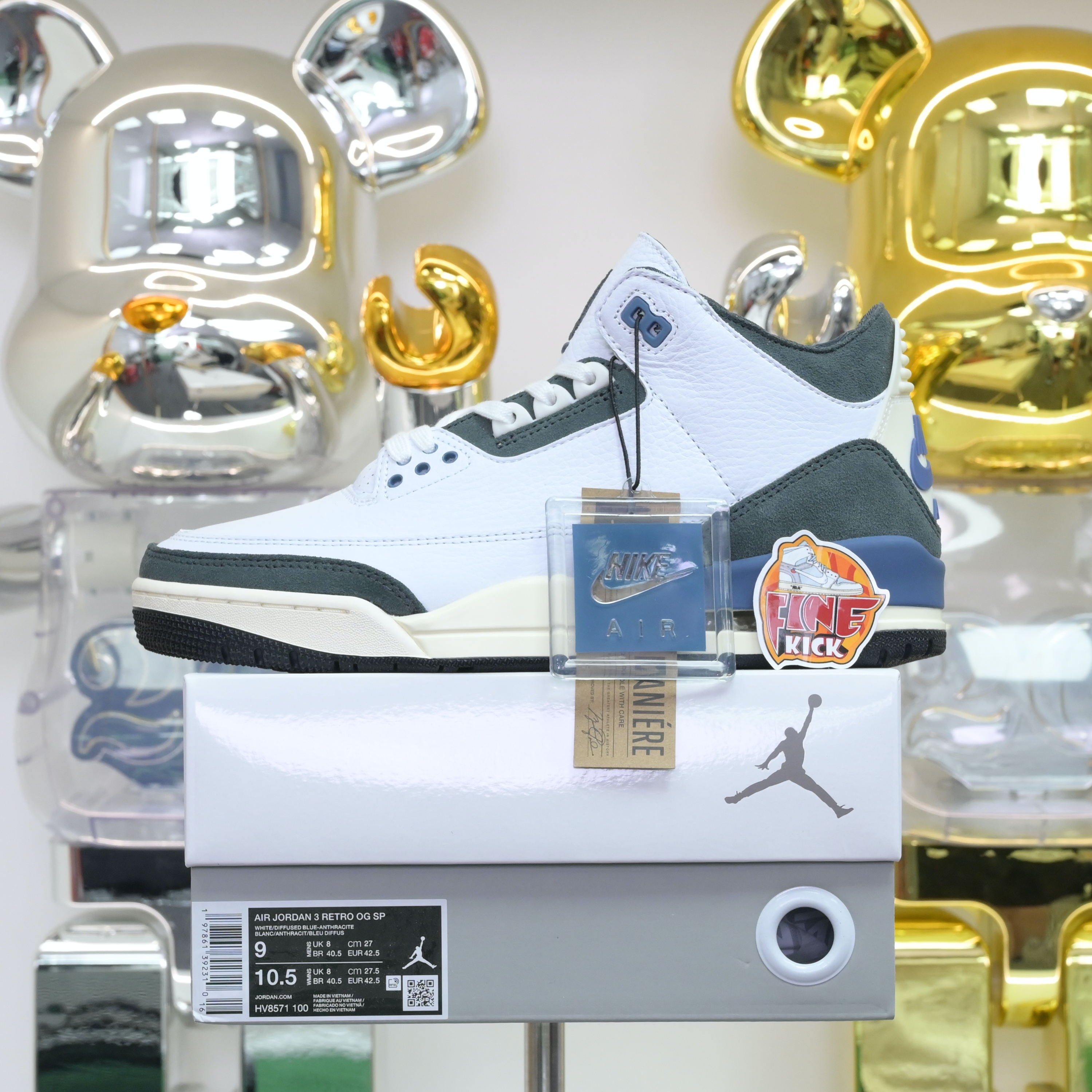 A Ma Maniére x Air Jordan3“DIFFUSED BLUE” HV8571-100 - finekick.vip