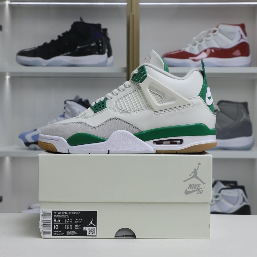 NIKE SB X AIR JORDAN 4 RETRO 'PINE GREEN' - finekick.vip