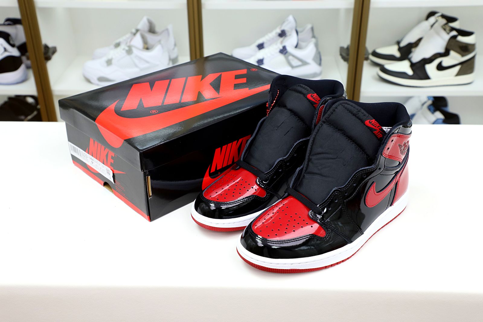 AIR JORDAN 1 HIGH OG BRED PATENT - finekick.vip