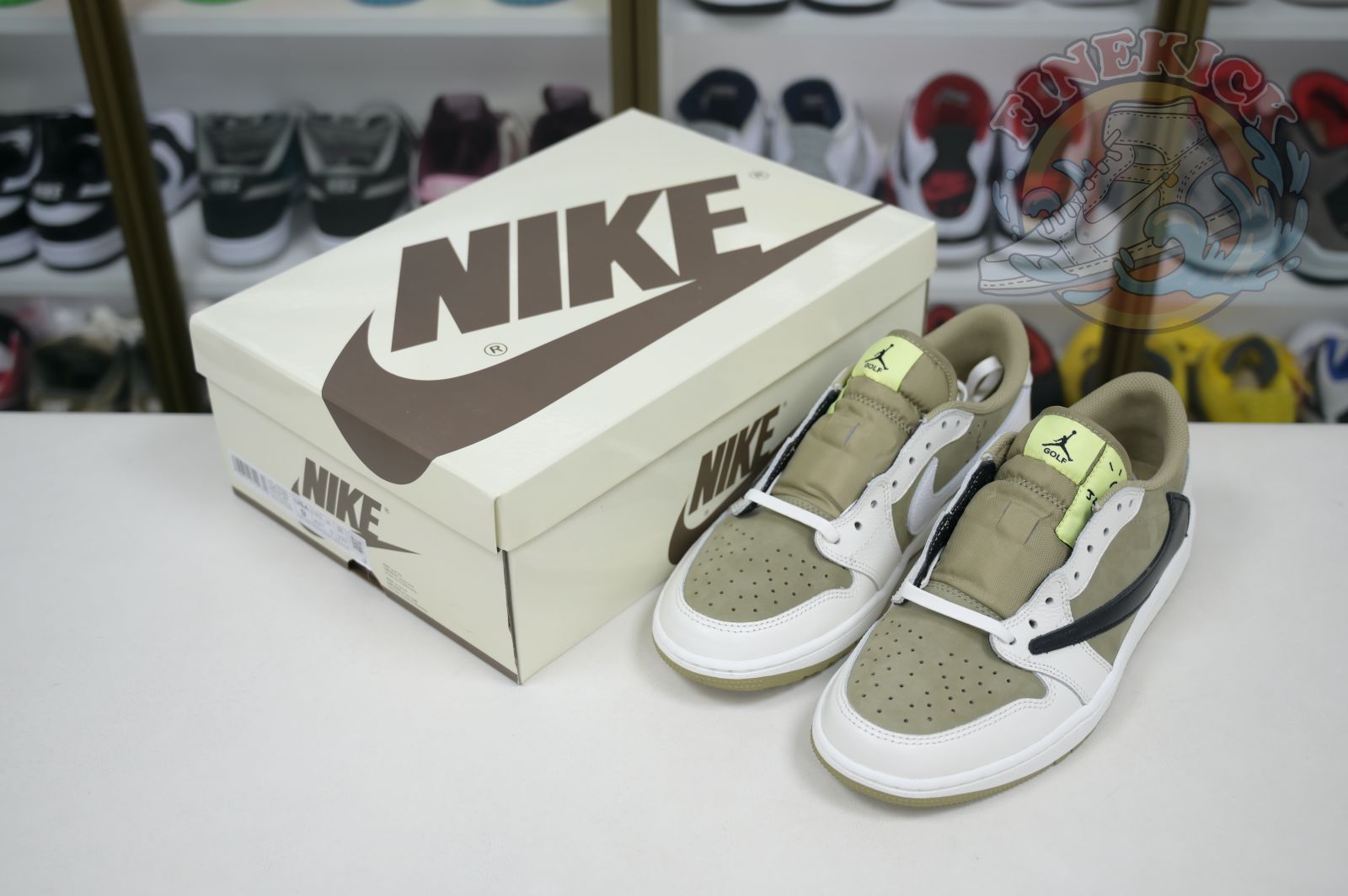 Travis Scott x Air Jordan 1  Low Golf 6.0 - finekick.vip