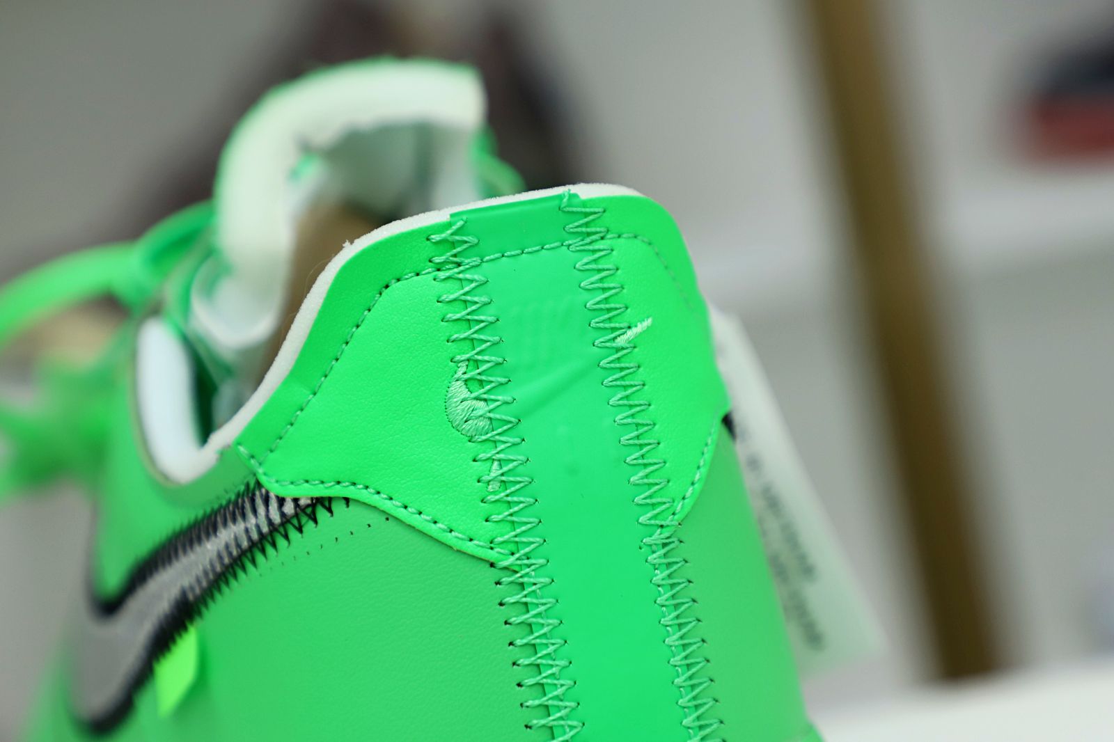 OFF WHITE NIKE AIR FORCE 1 LOW GREEN - finekick.vip
