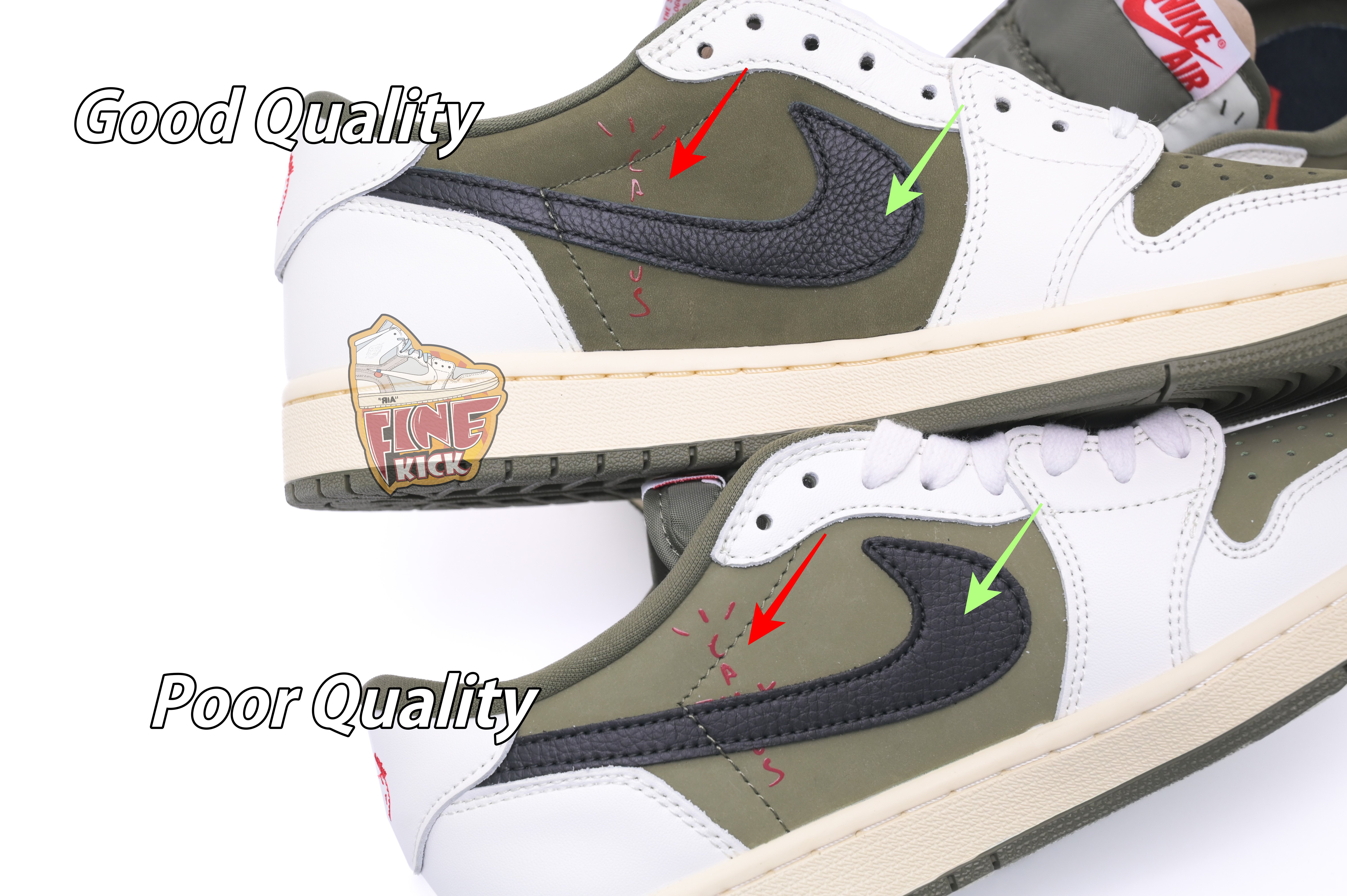 Travis Scott x Air Jordan 1 Low OG “Medium Olive” - finekick.vip