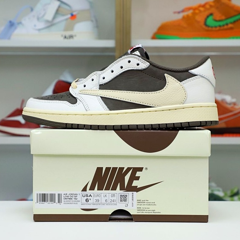 TRAVIS SCOTT X AIR JORDAN 1 LOW OG REVERSE MOCHA - finekick.vip