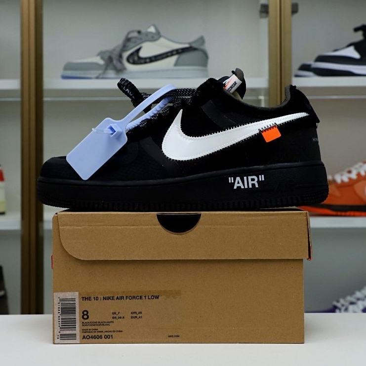 OFF-WHITE X AIR FORCE 1 LOW 'BLACK' - finekick.vip