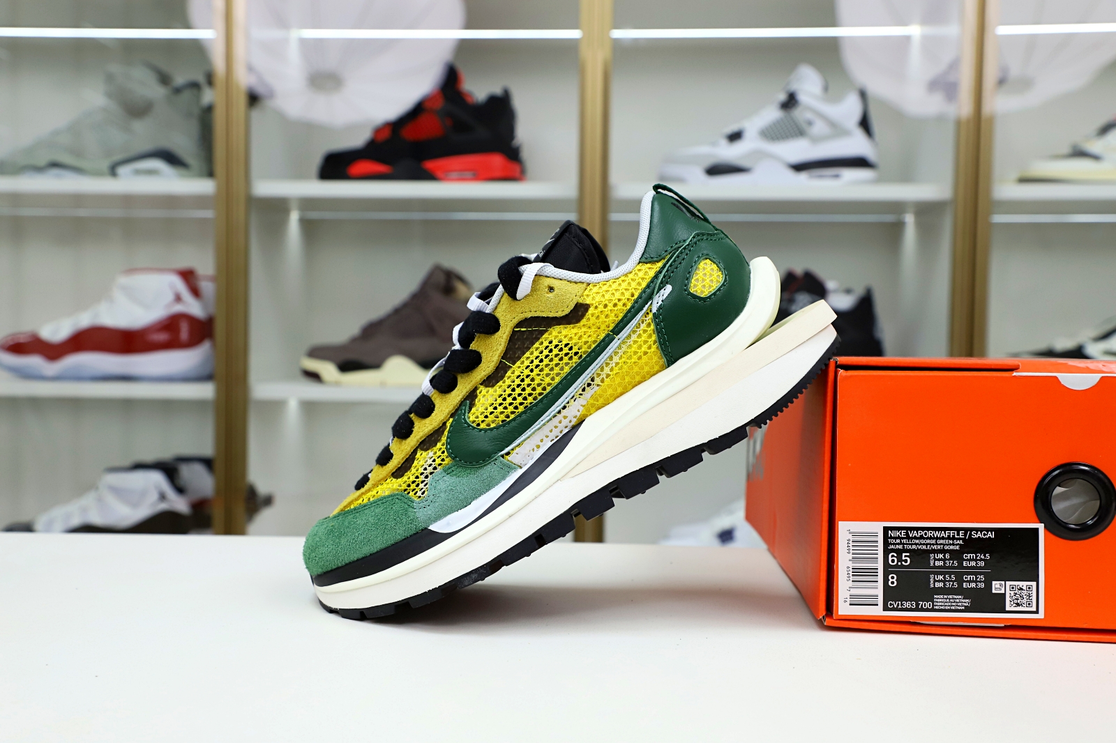 SACAI X VAPORWAFFLE 'TOUR YELLOW' - finekick.vip