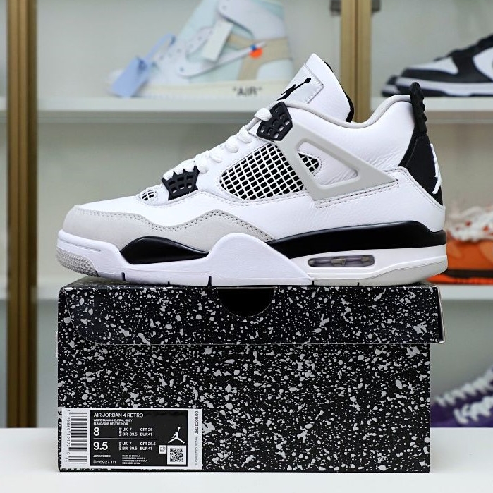 AIR JORDAN 4 MILITARY BLACK - finekick.vip