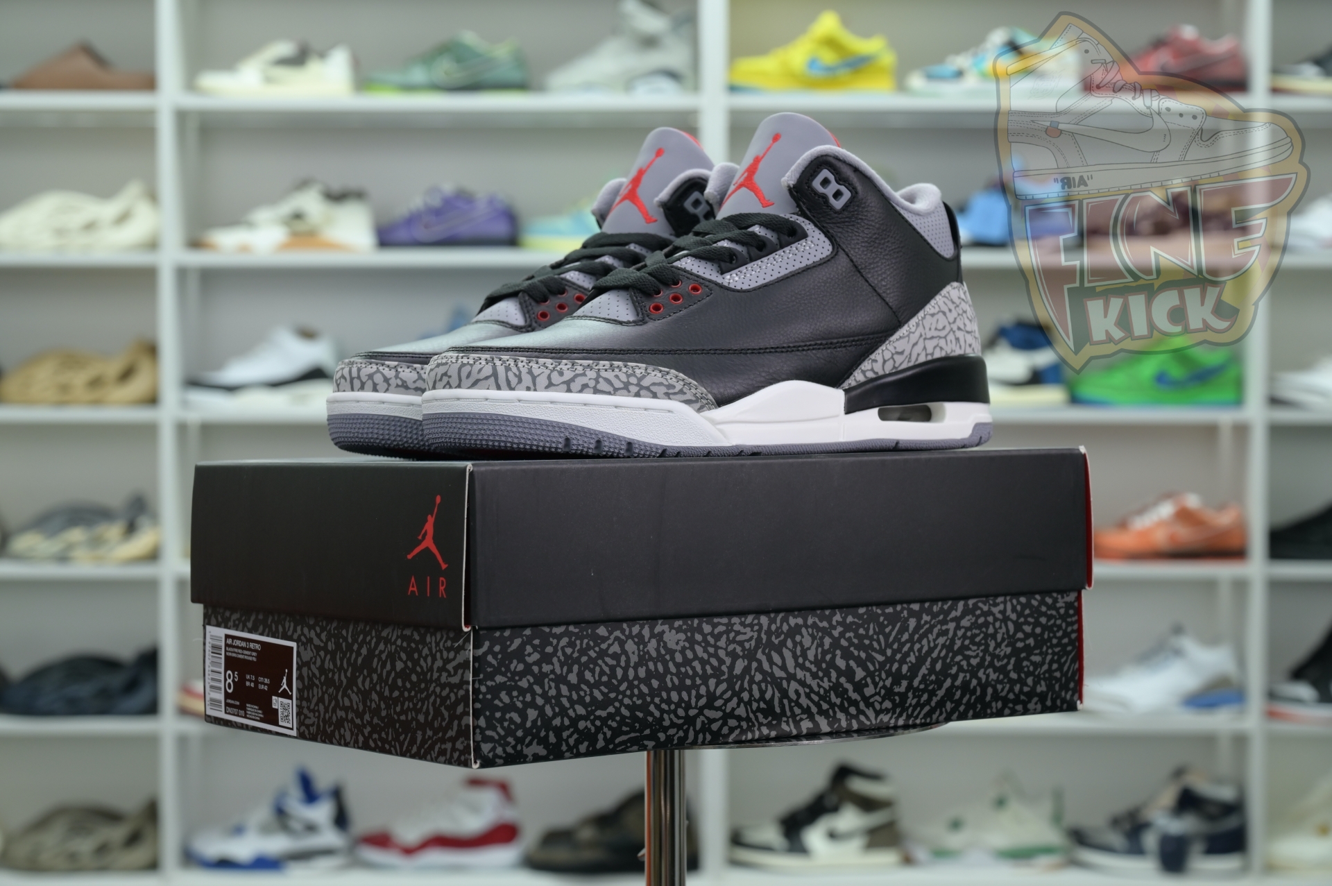 Air Jordan 3“Black Cement Reimagined” - finekick.vip