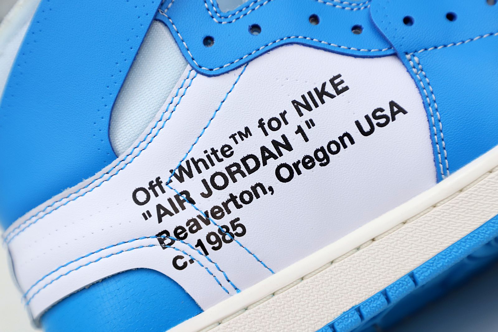 OFF-WHITE X AIR JORDAN 1 RETRO HIGH OG 'UNC' - finekick.vip