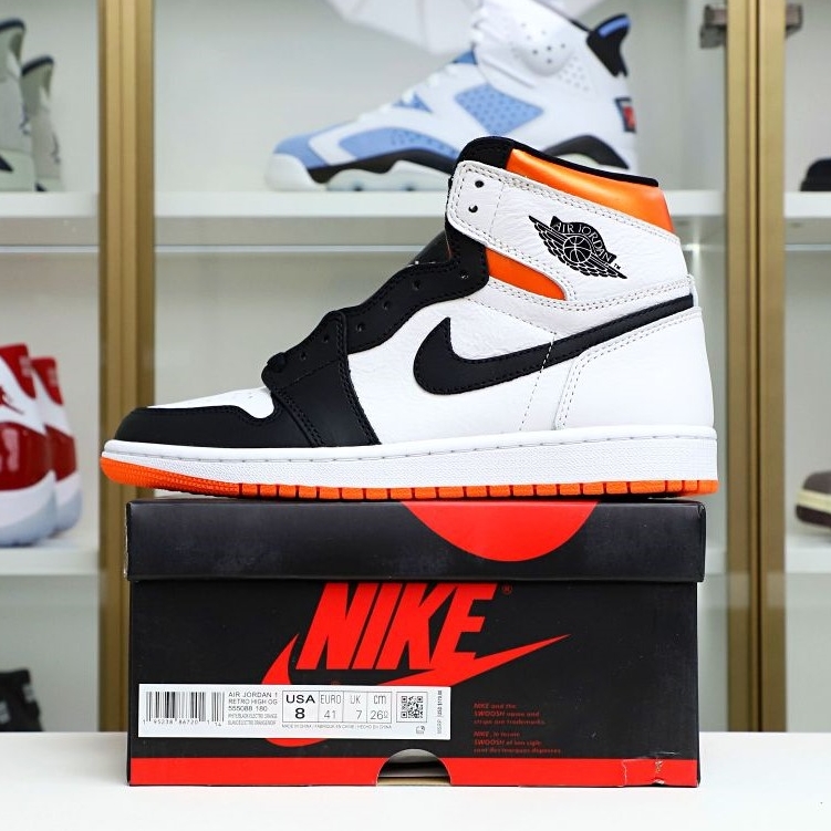 Air Jordan 1 Retro High OG Electro Orange' - finekick.vip