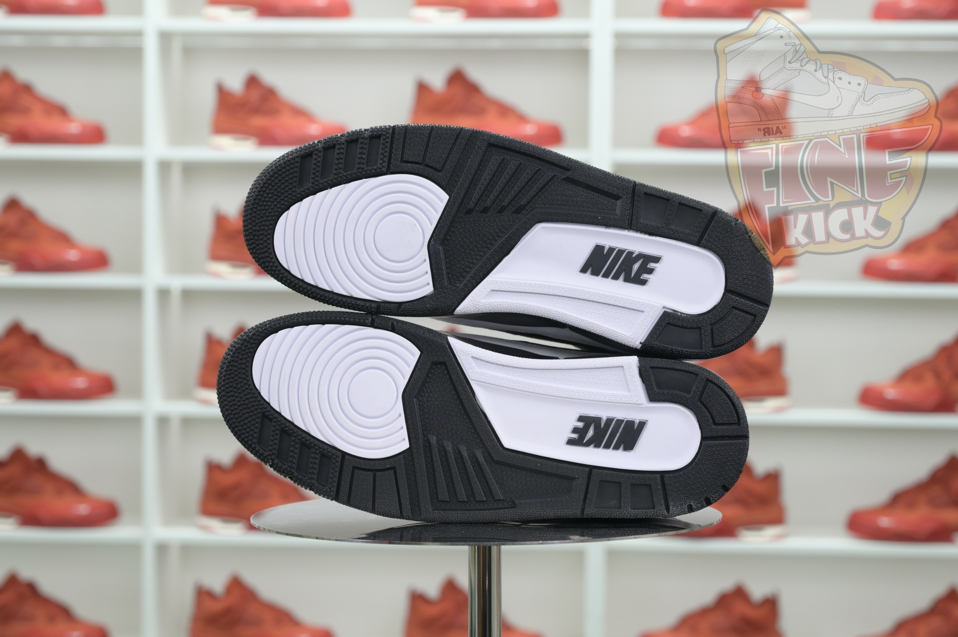 Fragment Design x Air Jordan 3“Black/ White”  DA3595-001 - finekick.vip