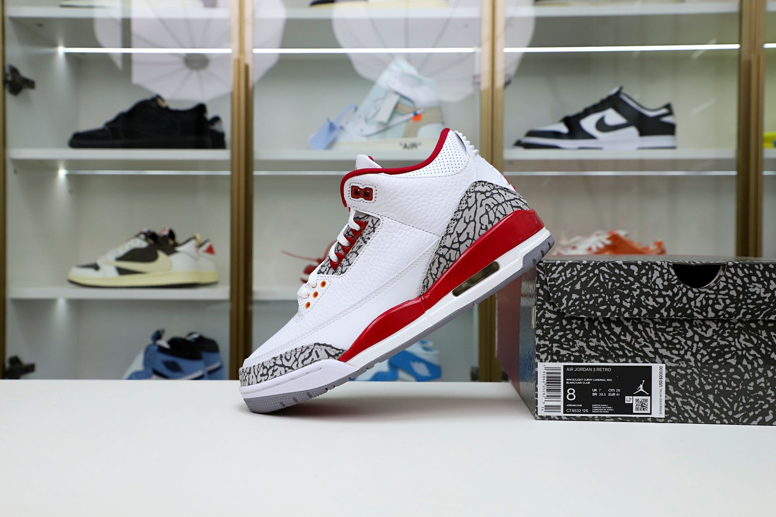 Air Jordan 3 Retro  Cardinal Red(CT8532-126) - finekick.vip
