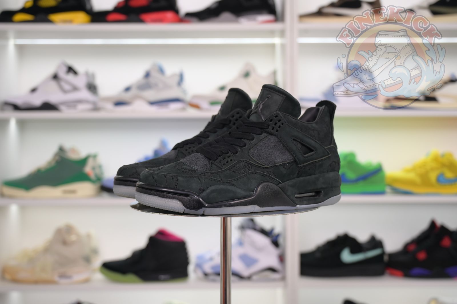 Air Jordan 4 kaws black - finekick.vip