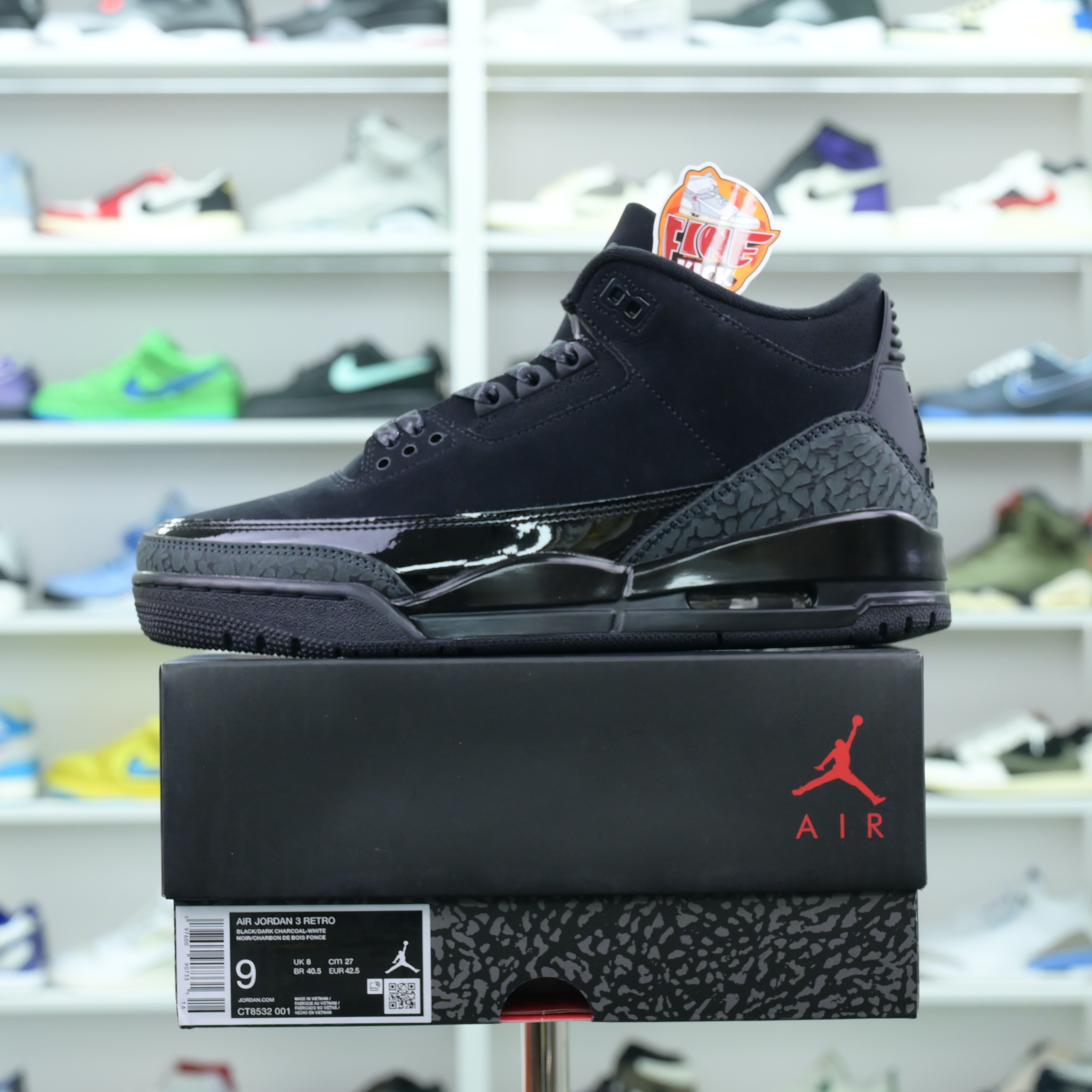 Air Jordan3“Black Cat” - finekick.vip