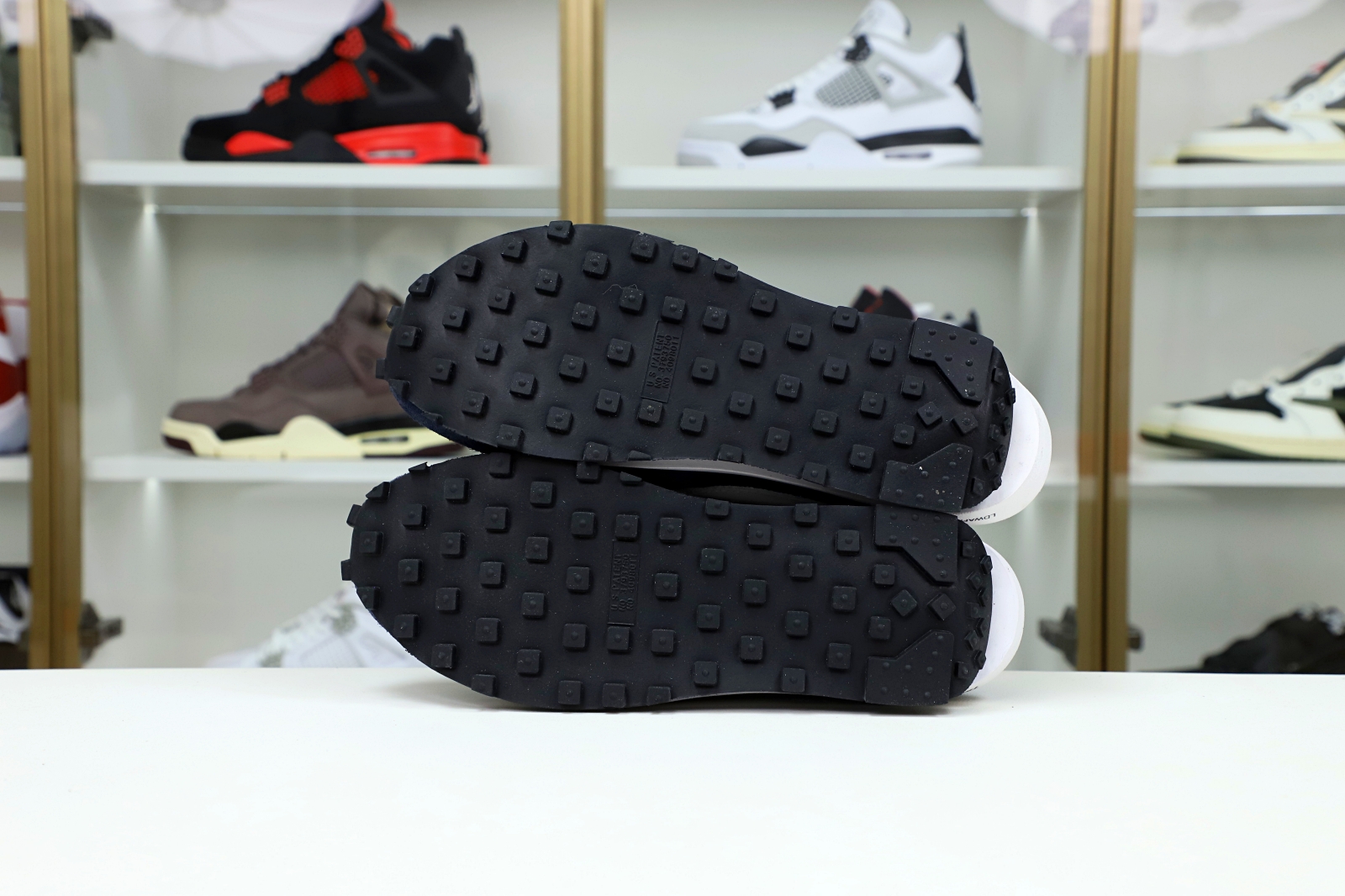 FRAGMENT DESIGN X SACAI X LDV WAFFLE 'BLACKENED BLUE' - finekick.vip