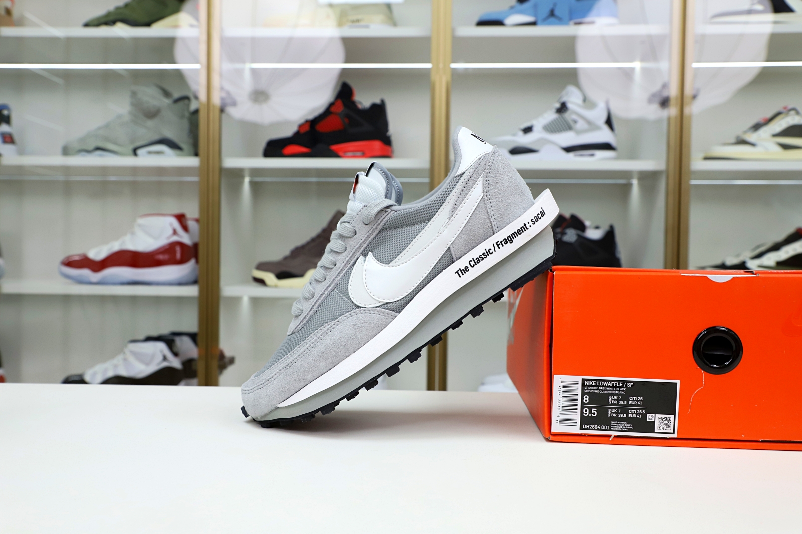 FRAGMENT DESIGN X SACAI X LDV WAFFLE 'LIGHT SMOKE GREY' - finekick.vip