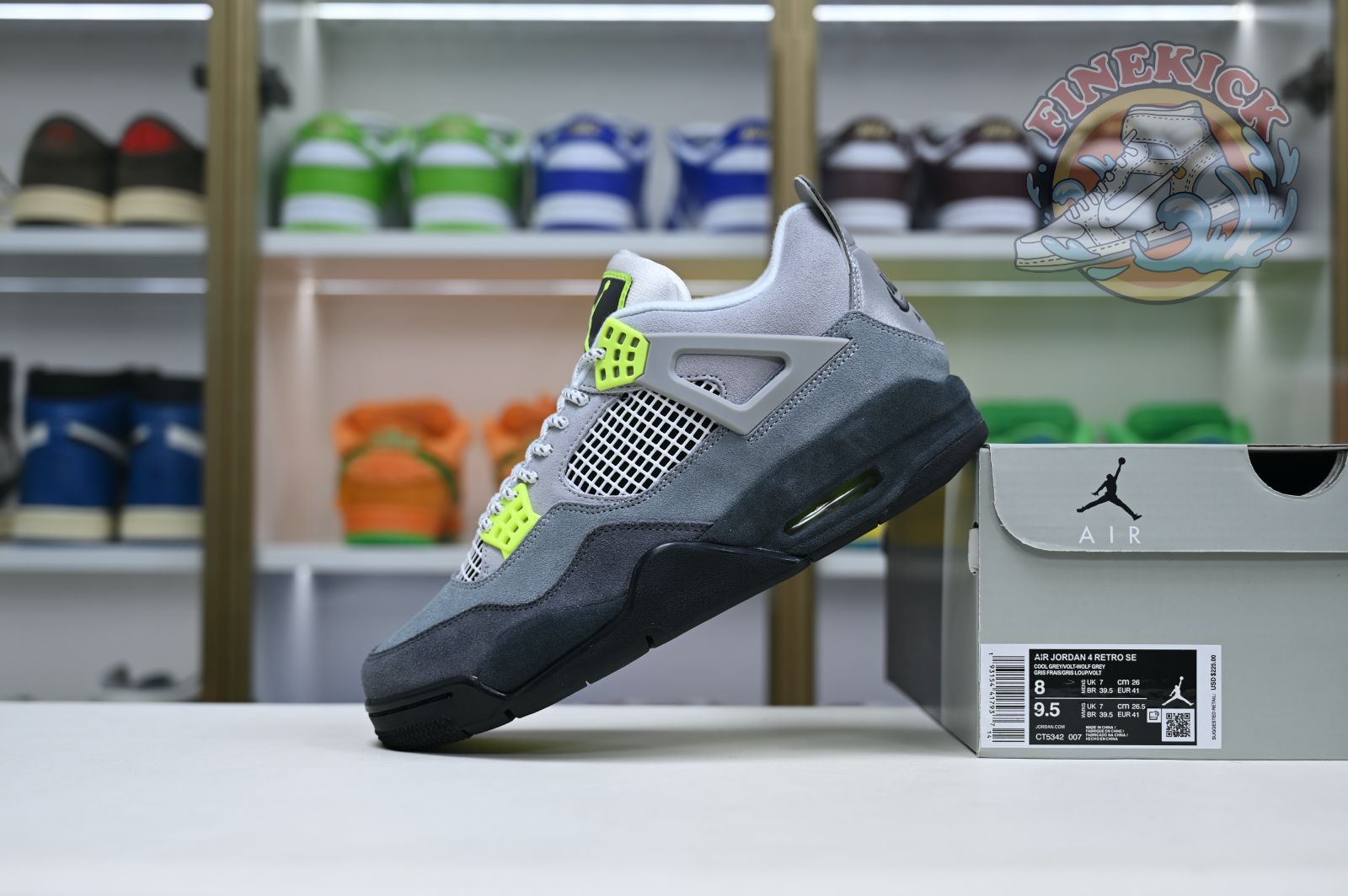 Air Jordan 4 retro se'95neon - finekick.vip