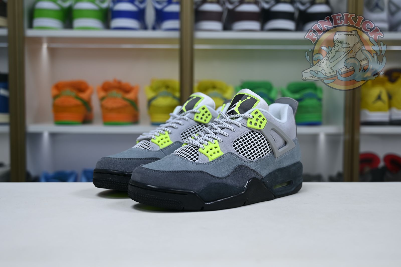 Air Jordan 4 retro se'95neon - finekick.vip