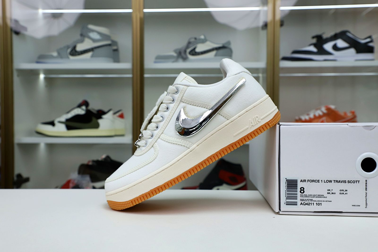 TRAVIS SCOTT X AIR FORCE 1 'SAIL' - finekick.vip