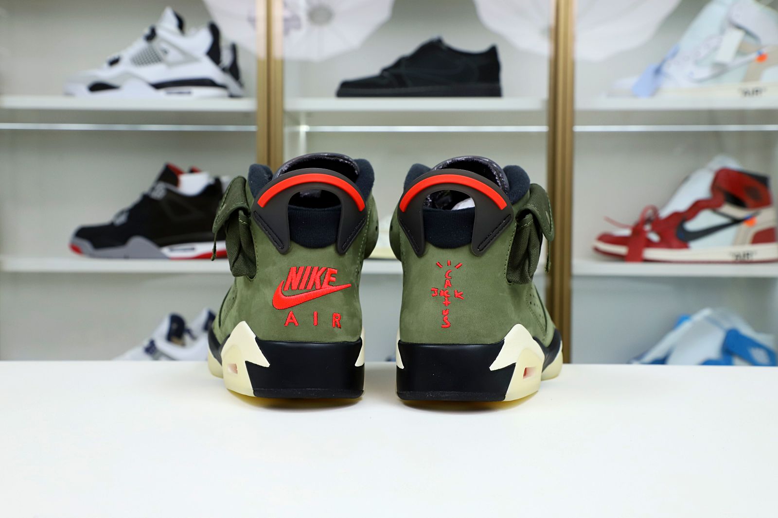 TRAVIS SCOTT X AIR JORDAN 6 RETRO 'OLIVE' - finekick.vip