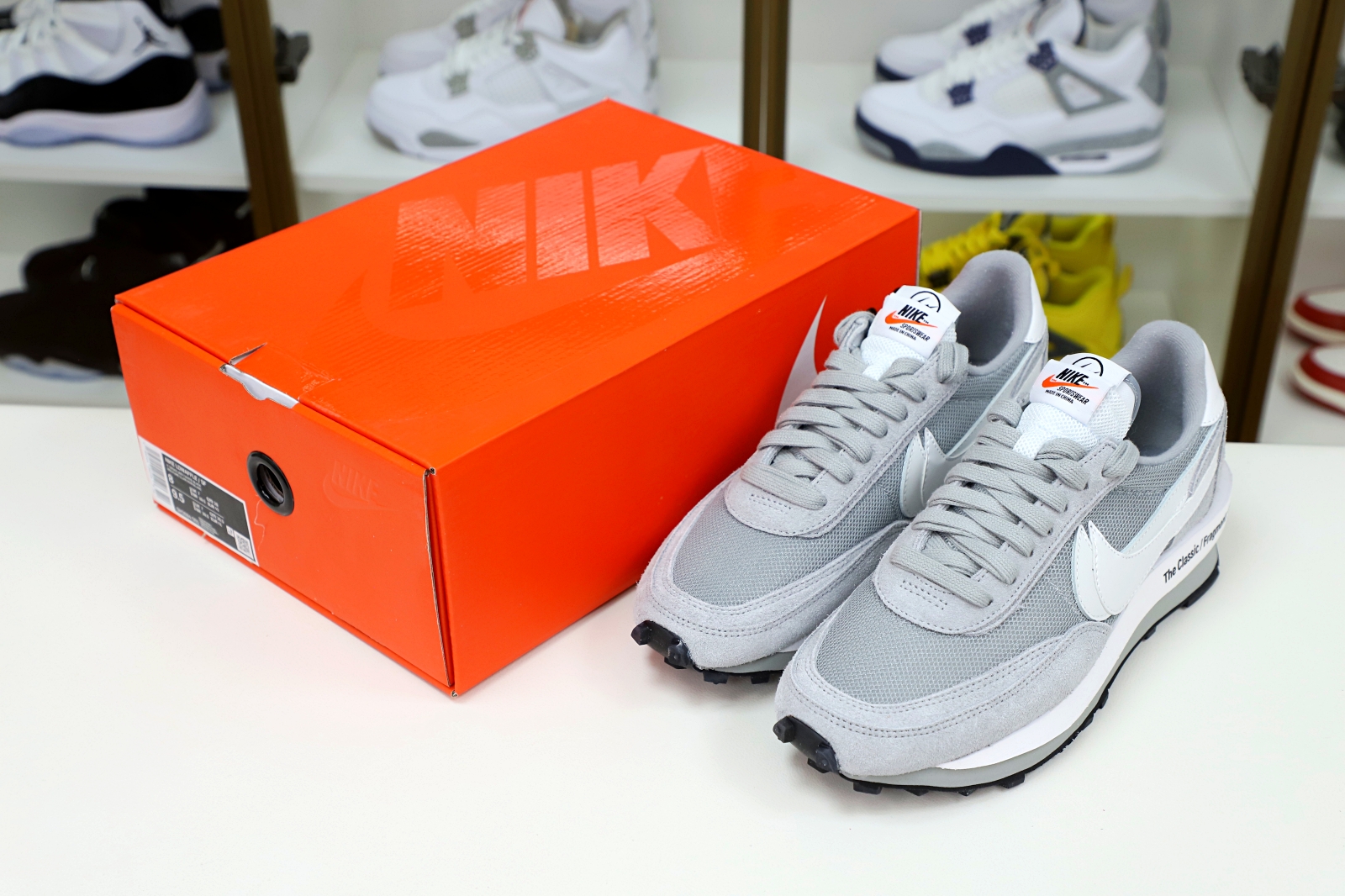 FRAGMENT DESIGN X SACAI X LDV WAFFLE 'LIGHT SMOKE GREY' - finekick.vip