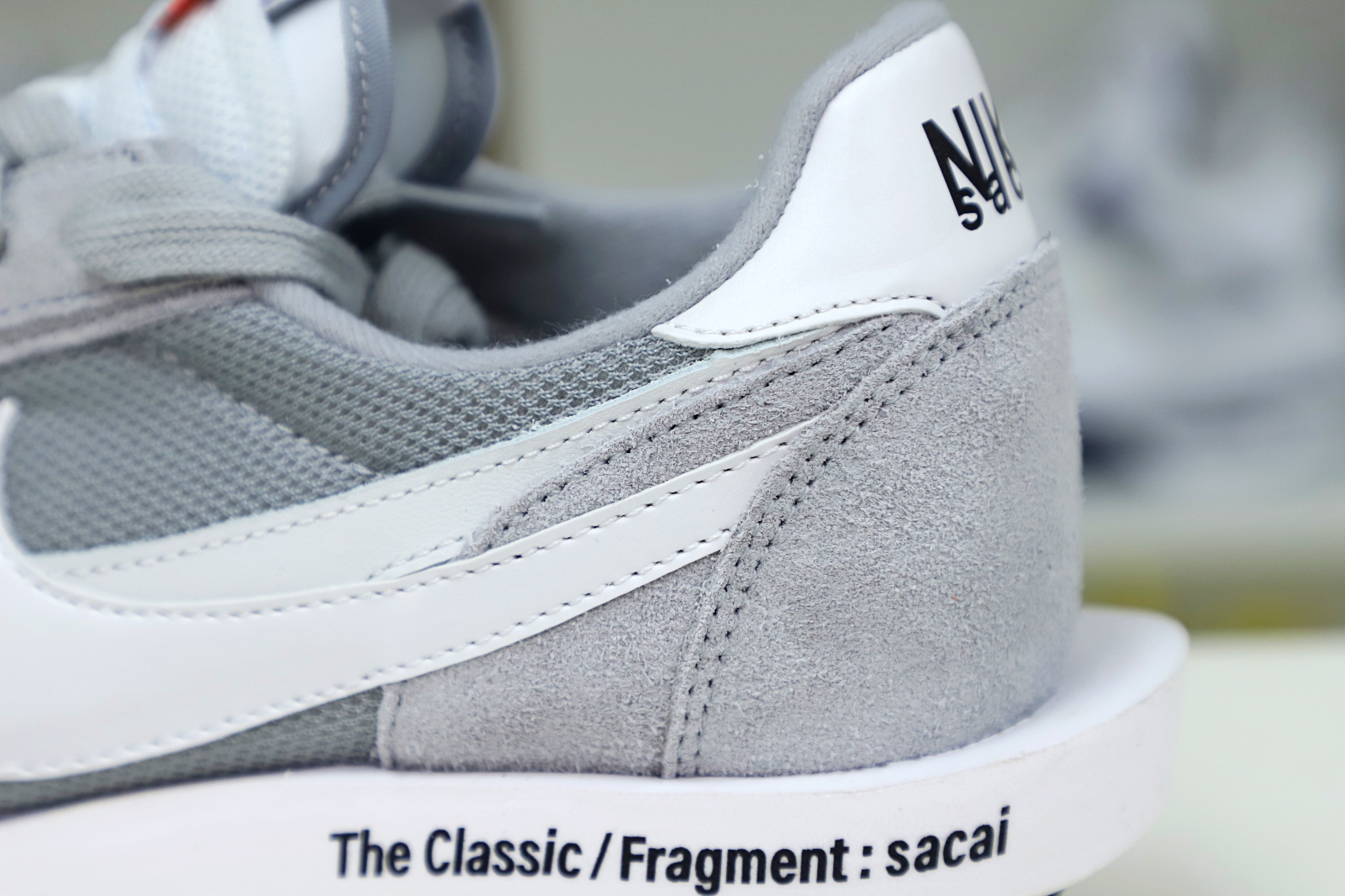 FRAGMENT DESIGN X SACAI X LDV WAFFLE 'LIGHT SMOKE GREY' - finekick.vip