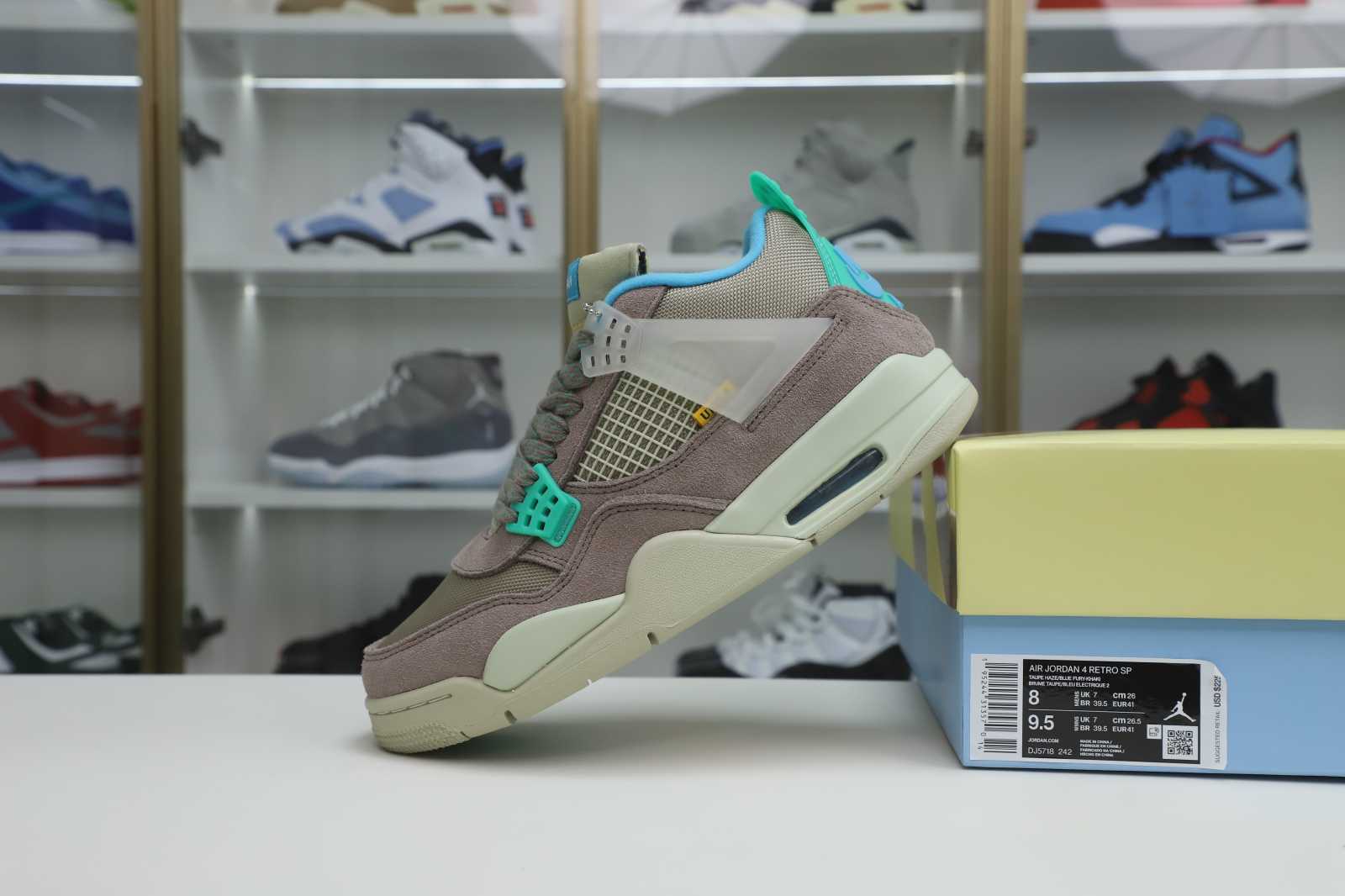 UNION LA X AIR JORDAN 4 RETRO 'TAUPE HAZE' - finekick.vip