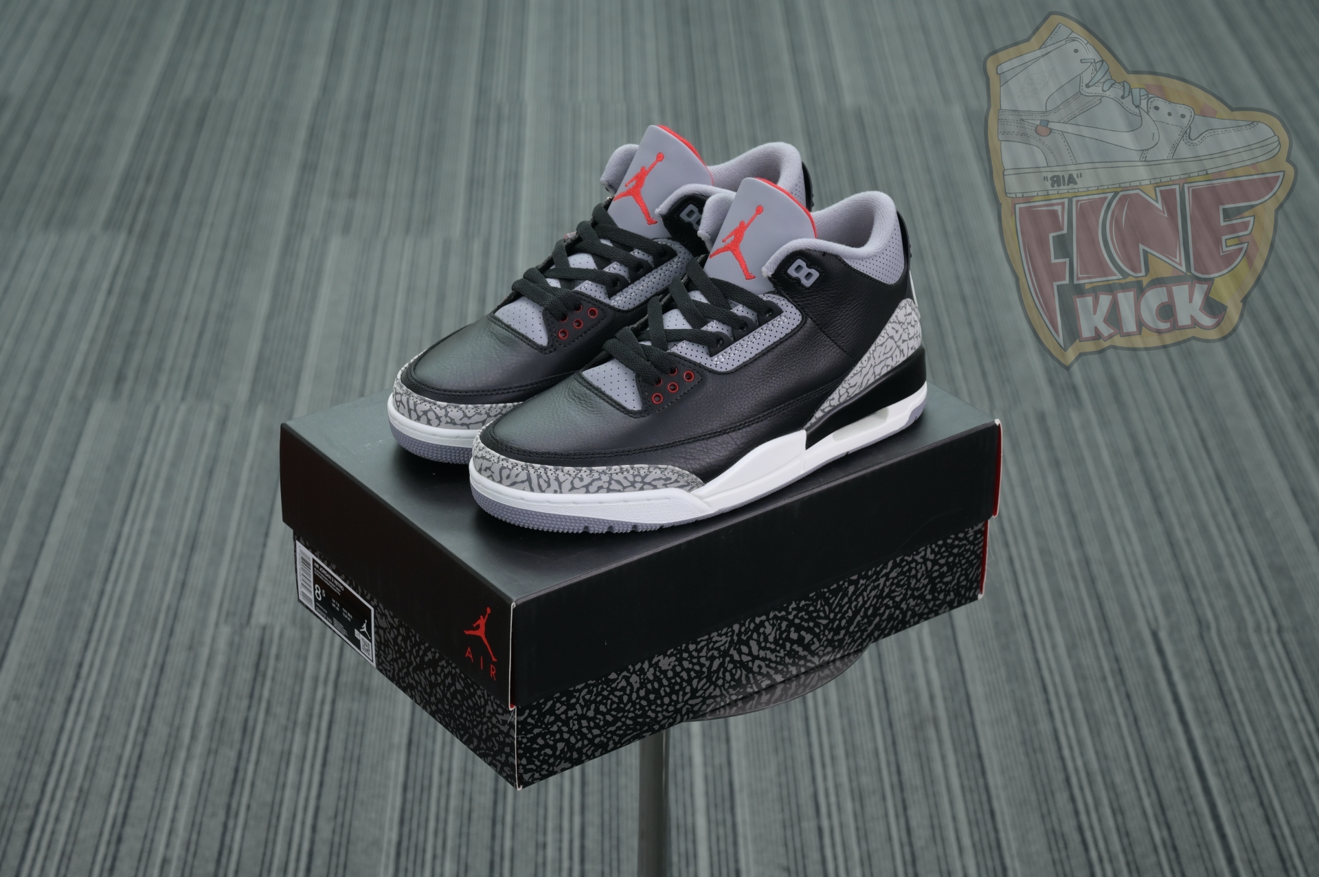 Air Jordan 3“Black Cement Reimagined” - finekick.vip