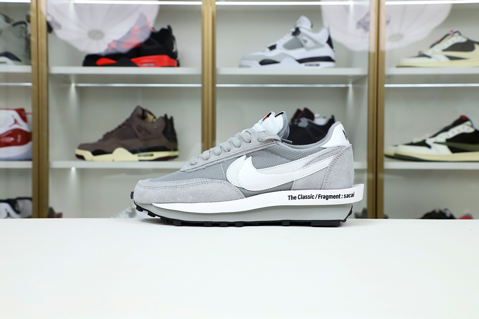 FRAGMENT DESIGN X SACAI X LDV WAFFLE 'LIGHT SMOKE GREY' - finekick.vip