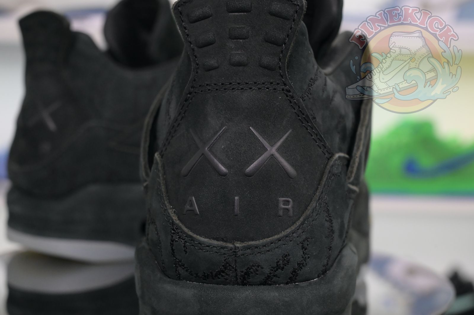 Air Jordan 4 kaws black - finekick.vip