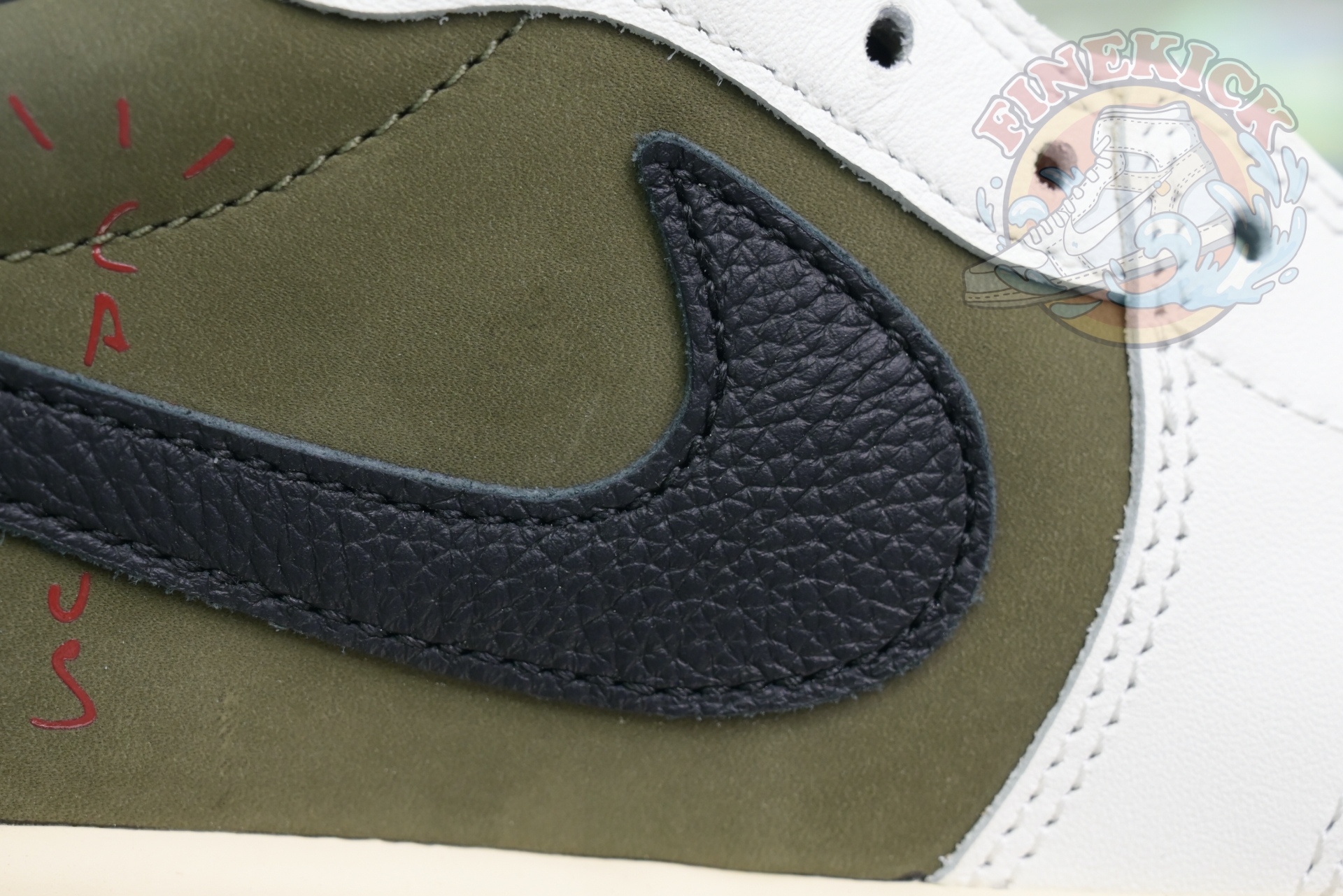 Travis Scott x Air Jordan 1 Low OG “Medium Olive” - finekick.vip