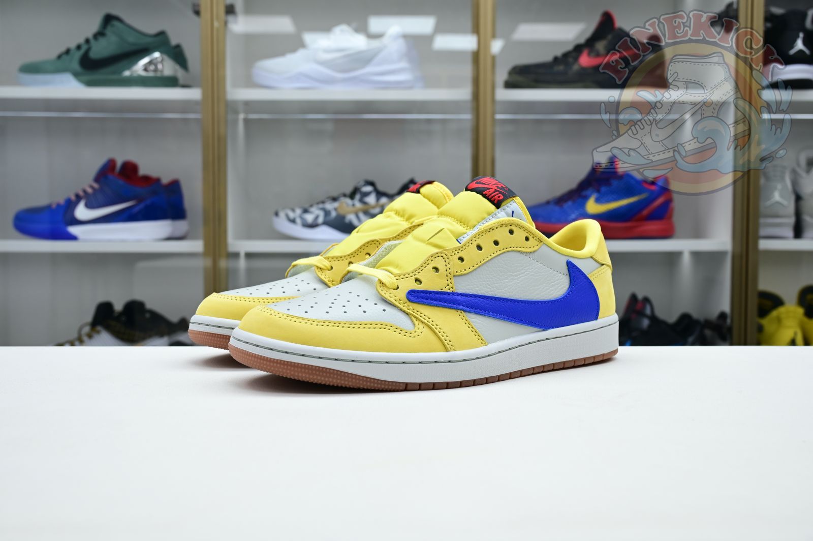 Travis Scott x Air Jordan 1Low Canary - finekick.vip
