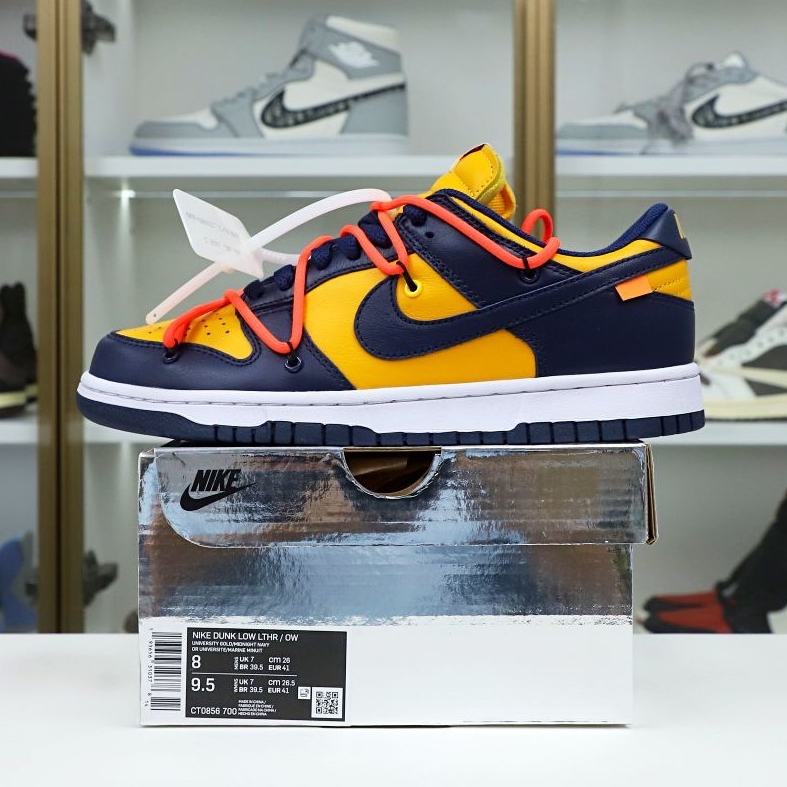 OFF-WHITE X DUNK LOW 'UNIVERSITY GOLD' - finekick.vip