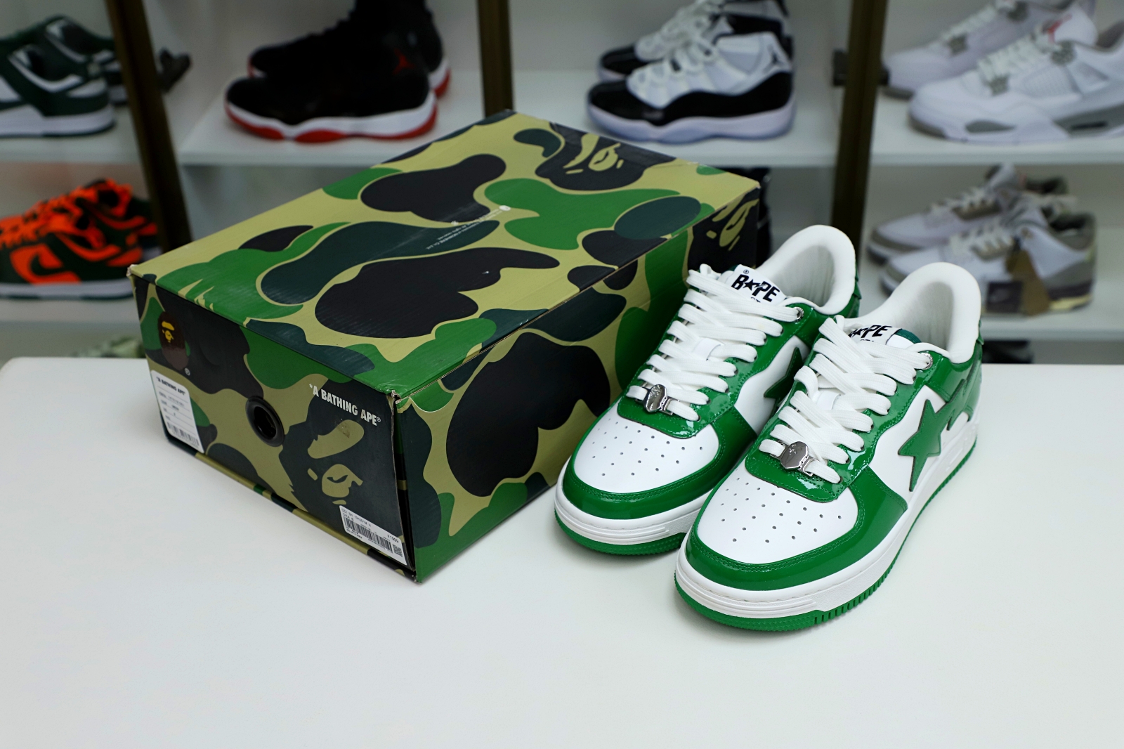 BAPE BAPESTA 'GREEN' - finekick.vip
