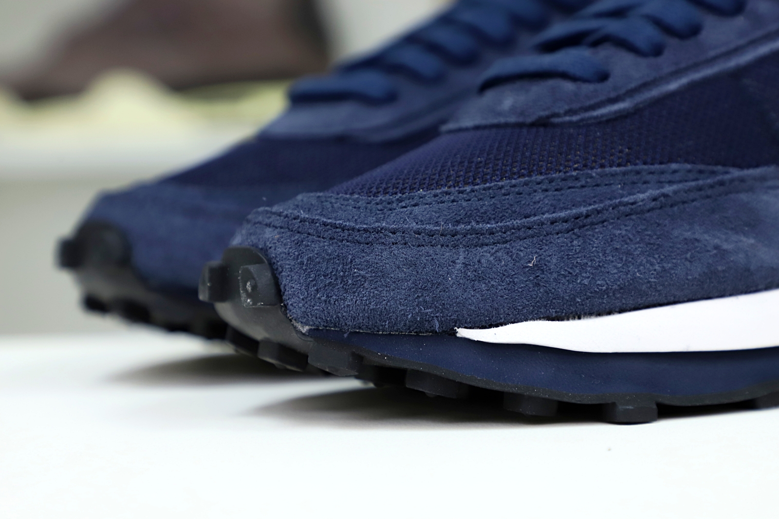 FRAGMENT DESIGN X SACAI X LDV WAFFLE 'BLACKENED BLUE' - finekick.vip