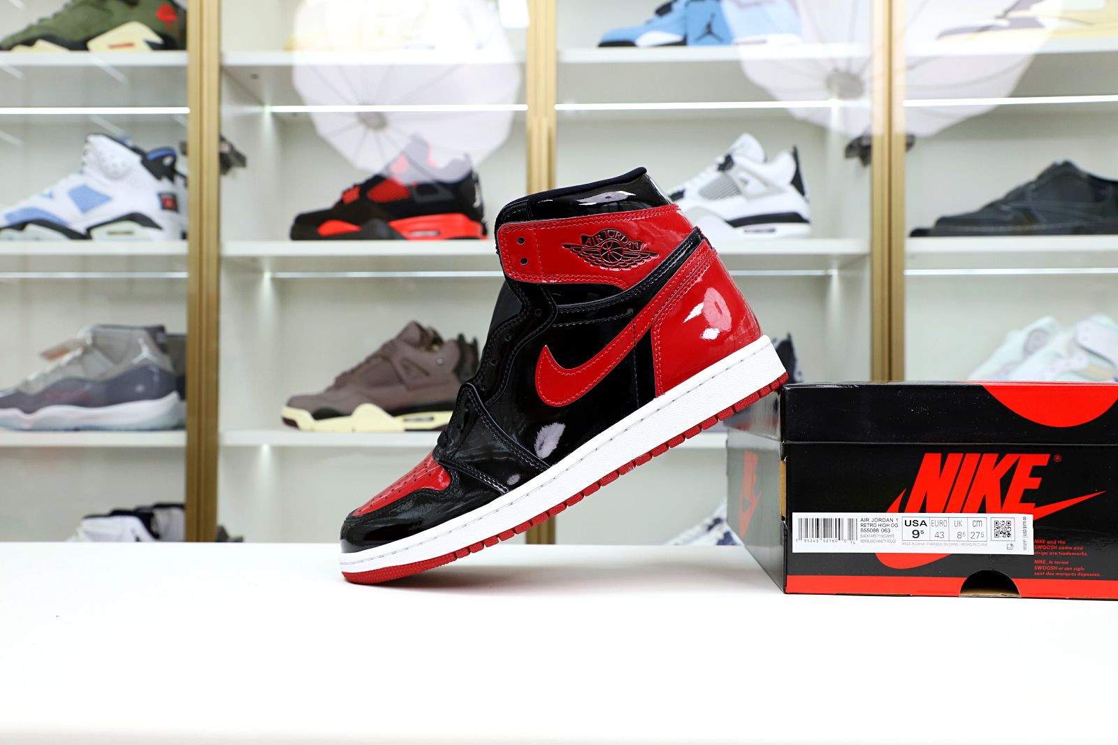 AIR JORDAN 1 HIGH OG BRED PATENT - finekick.vip
