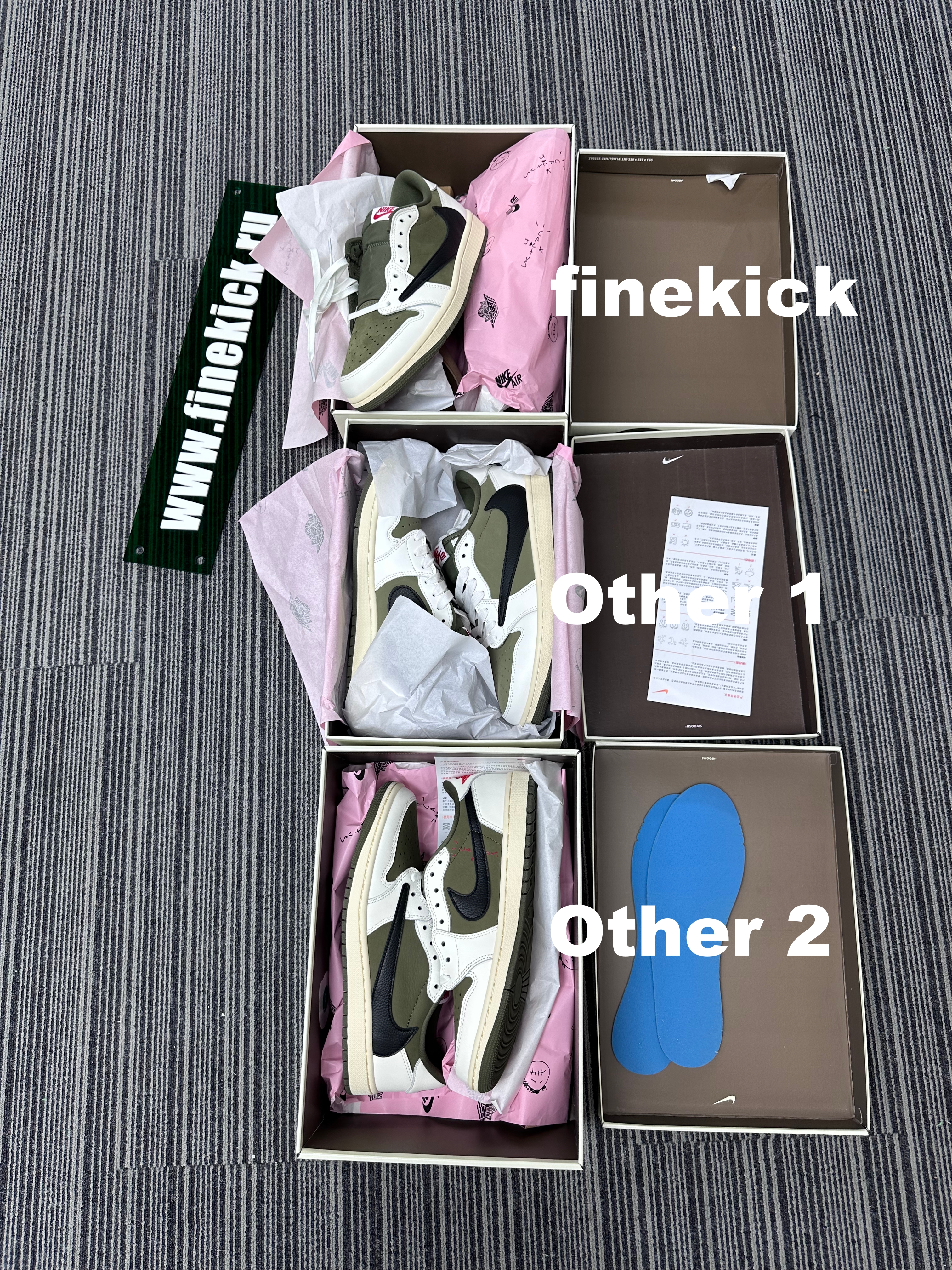 Travis Scott x Air Jordan 1 Low OG “Medium Olive” - finekick.vip