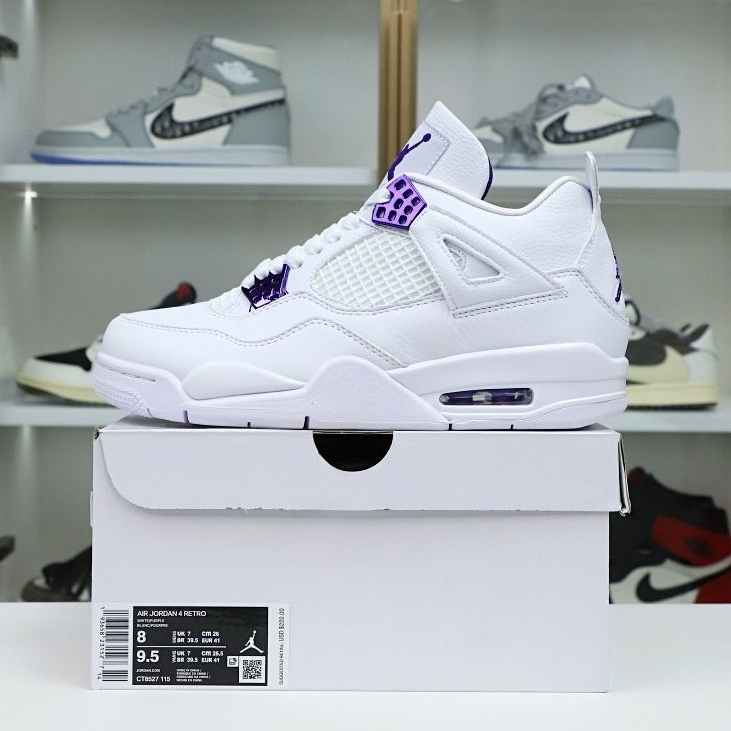 AIR JORDAN 4 PURPLE METALLIC - finekick.vip