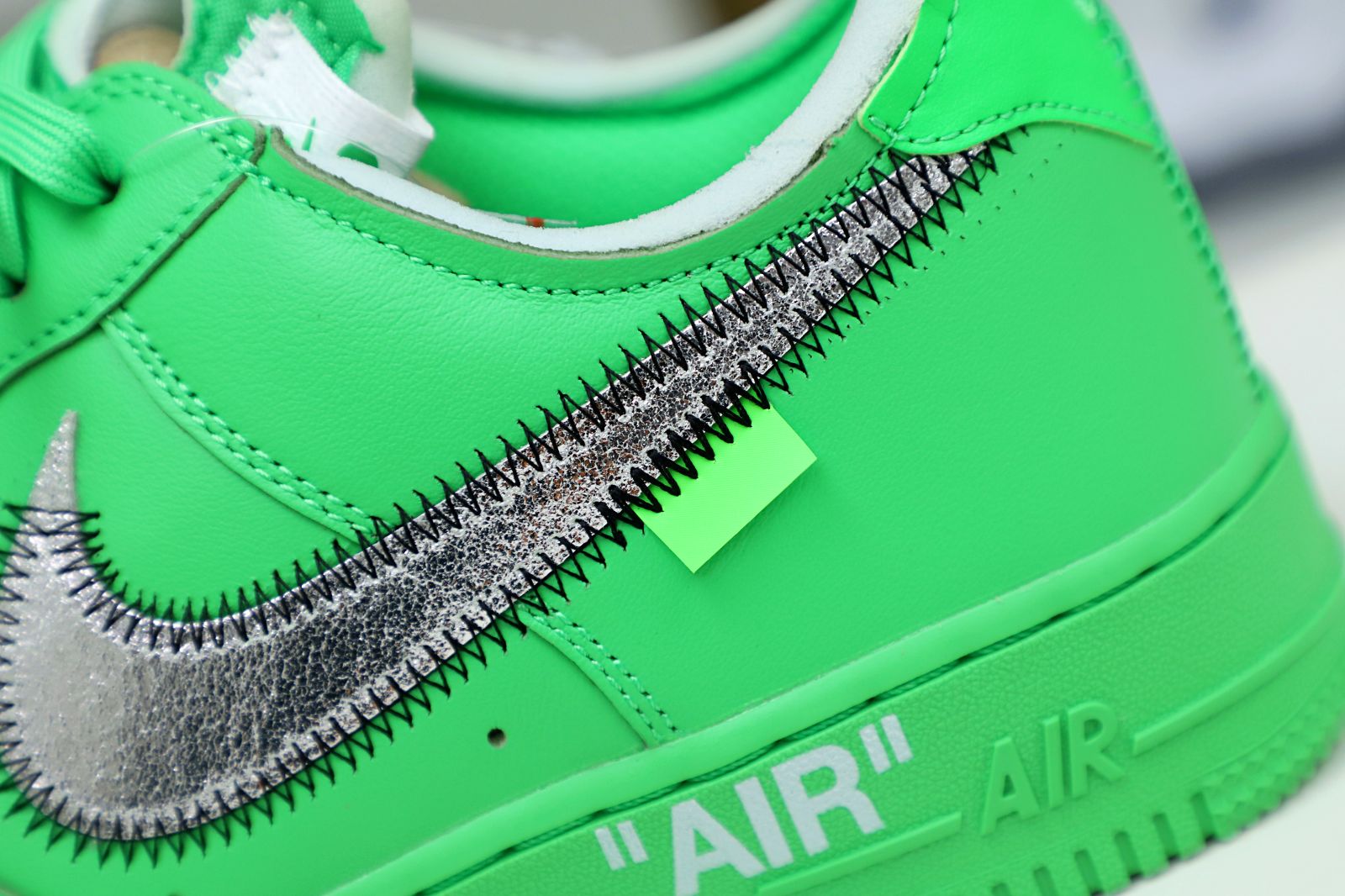 OFF WHITE NIKE AIR FORCE 1 LOW GREEN - finekick.vip