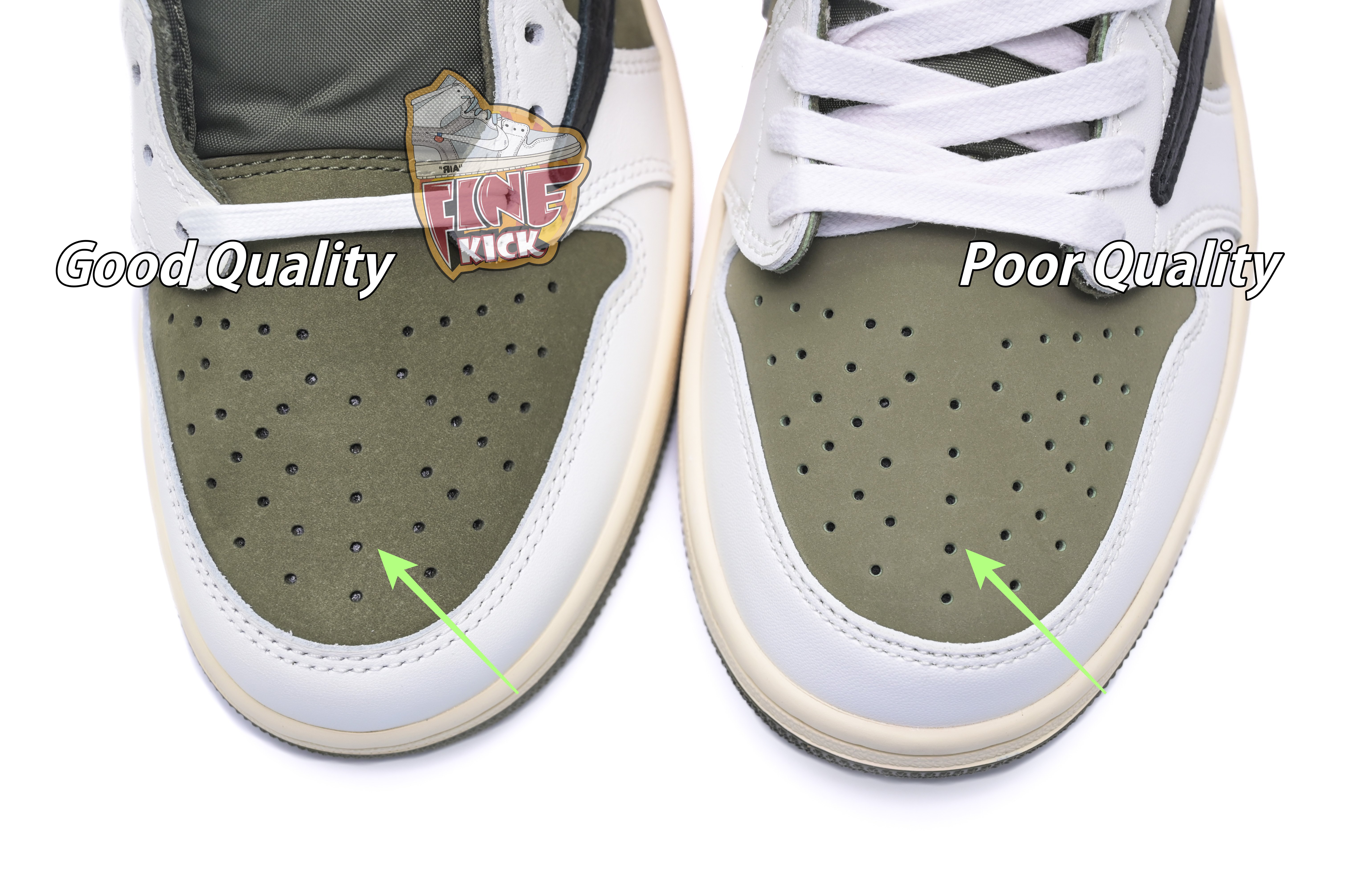 Travis Scott x Air Jordan 1 Low OG “Medium Olive” - finekick.vip