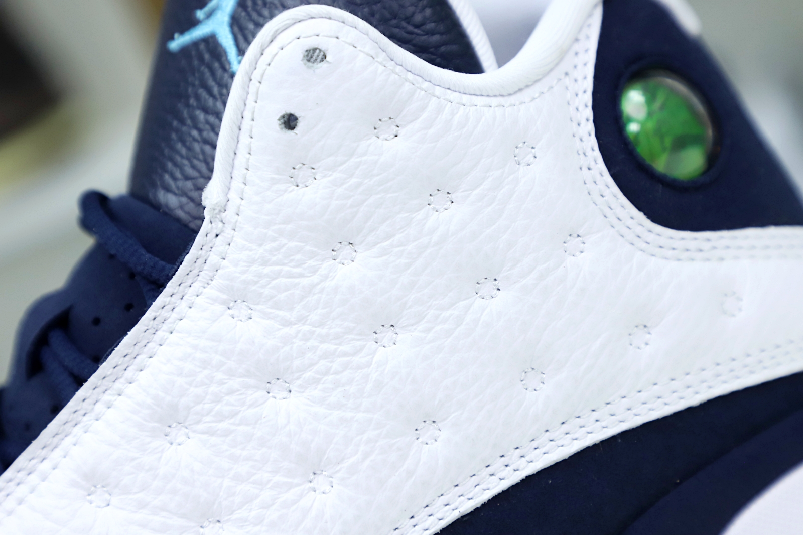 AIR JORDAN 13 RETRO WHITE OBSIDIAN POWDER BLUE 414571-144 - finekick.vip