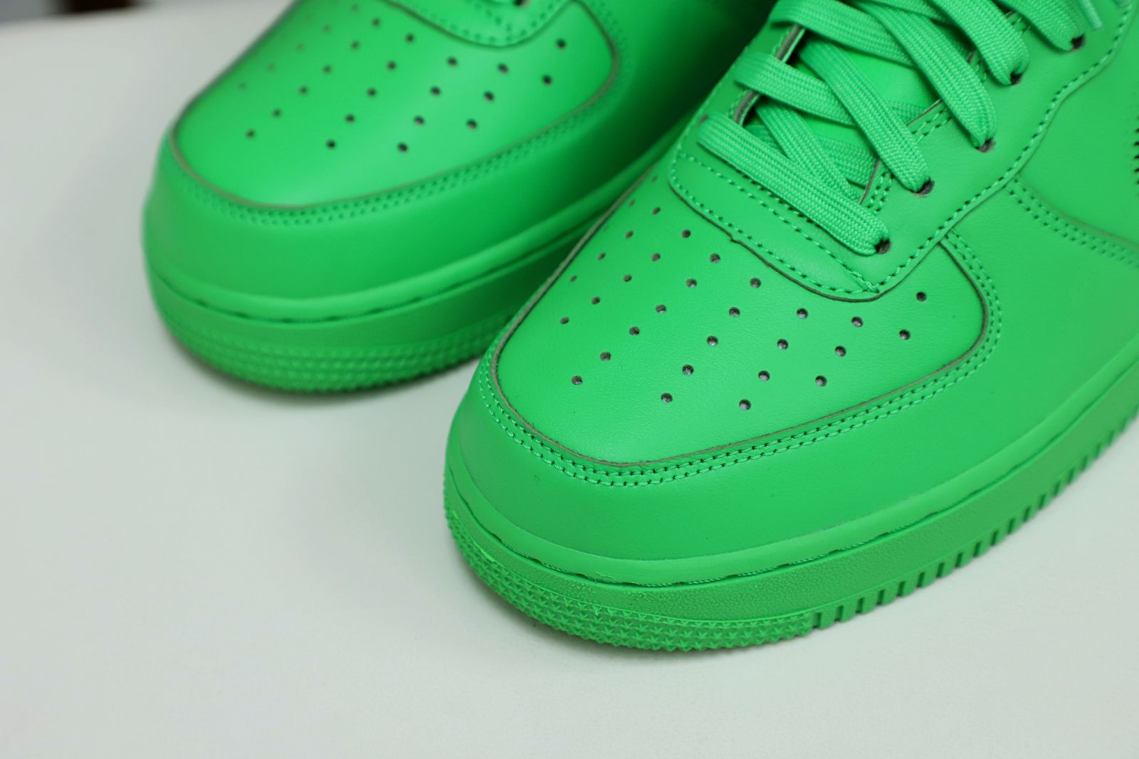 OFF WHITE NIKE AIR FORCE 1 LOW GREEN - finekick.vip