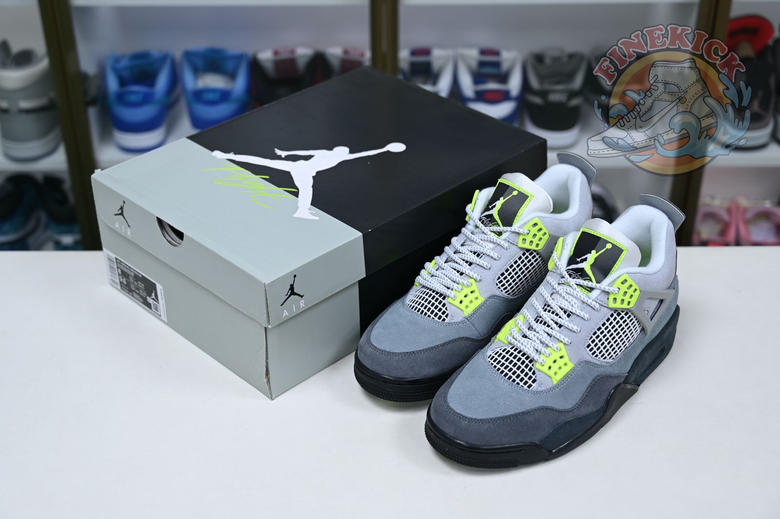 Air Jordan 4 retro se'95neon - finekick.vip